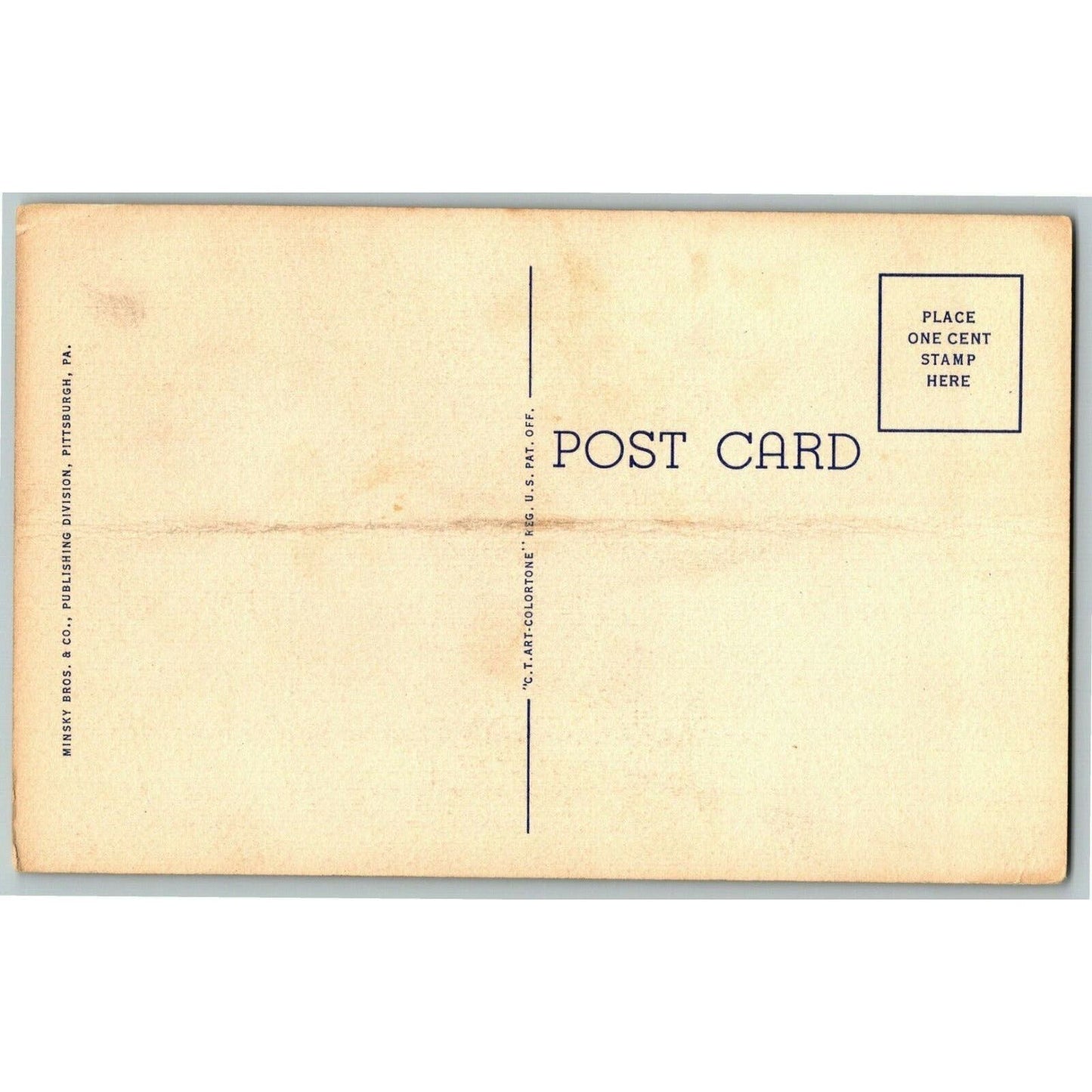 Vintage Linen Postcard - George Washington Hotel, Washington , PA