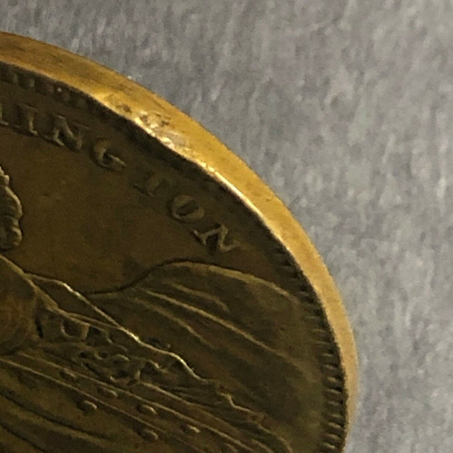 Brass 27.30mm $10 Eagle George Washington Spiel Marke Counter Token - Fauver
