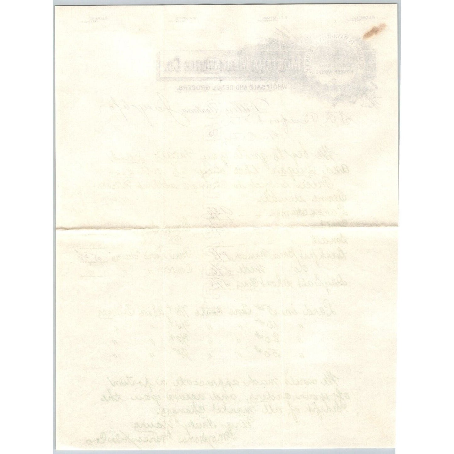 Dillon, MT Montana Mercantile Co. Agents California Powder Works 1897 Billhead