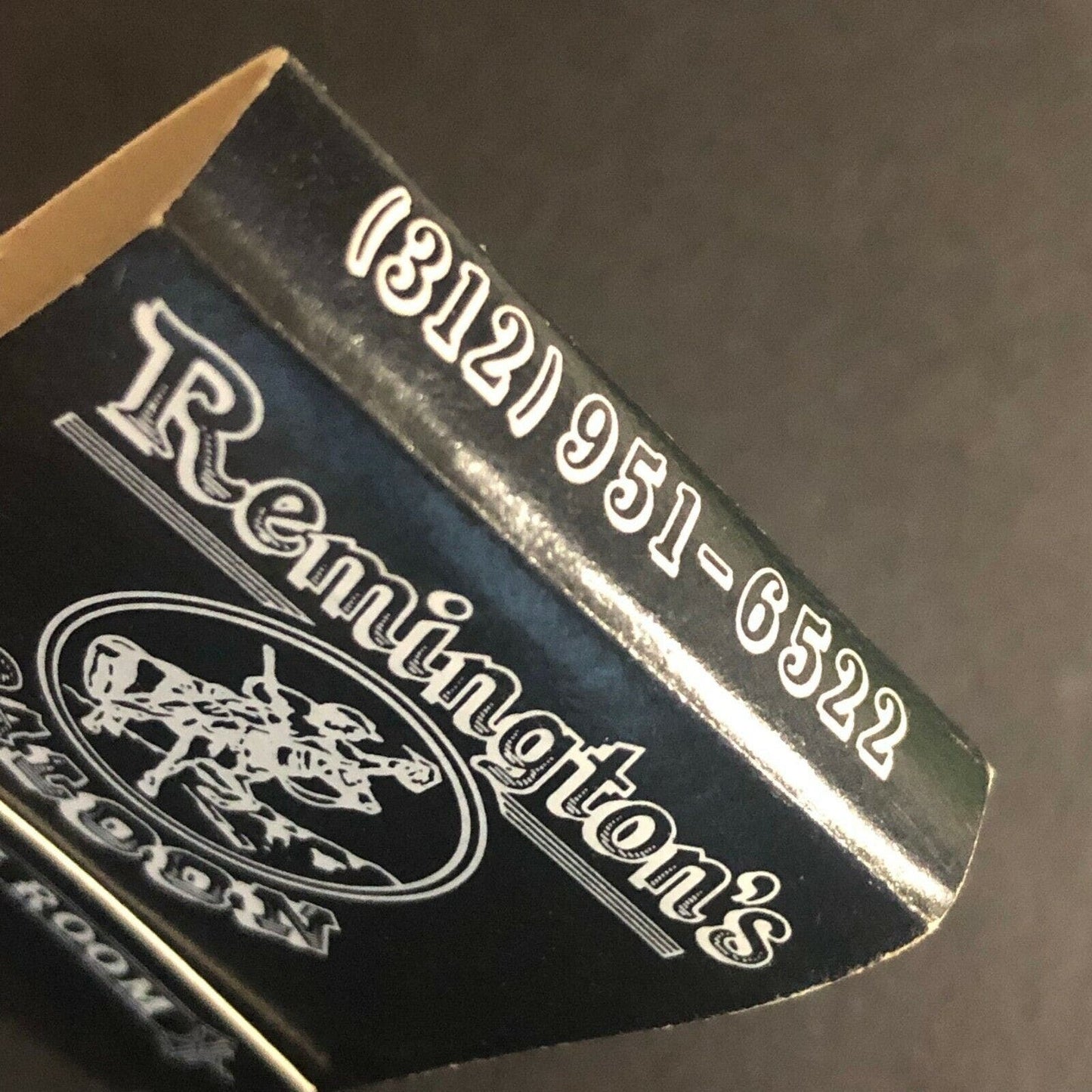 Vintage c1970's-80's Full Matchbook Remington's Saloon & Dining Room Chicago
