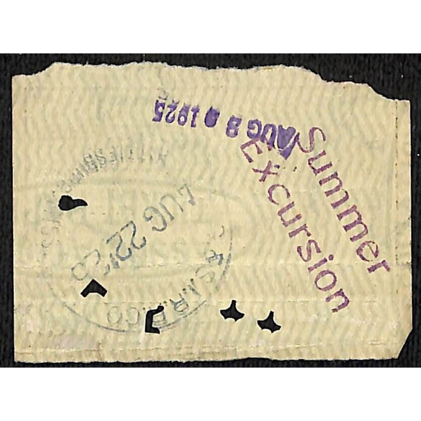 Gulf & Ship Island Railroad 1925 Ticket St. Paul to Chicago #128