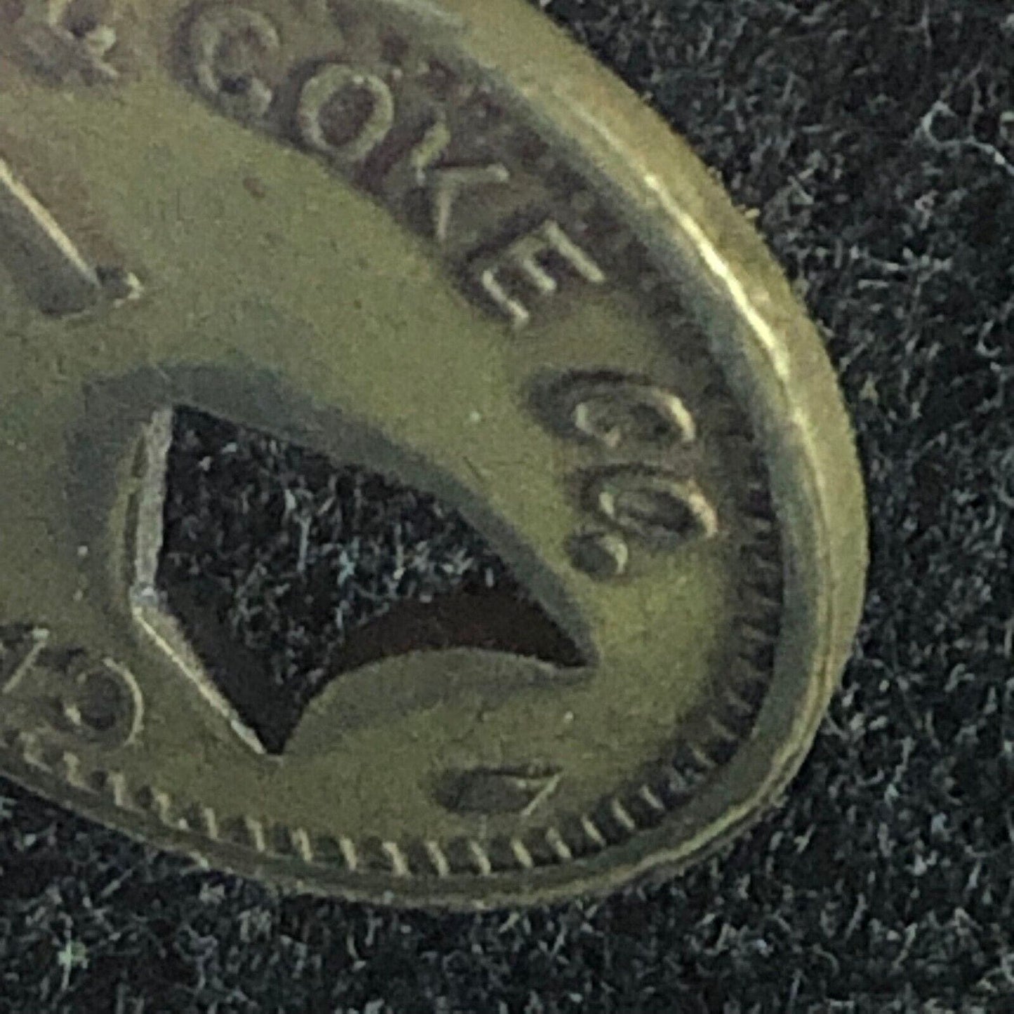 Crozer Coal & Coke Co (Elkhorn, WV) Master Metal Script "1" (Cent) Token 17.5mm