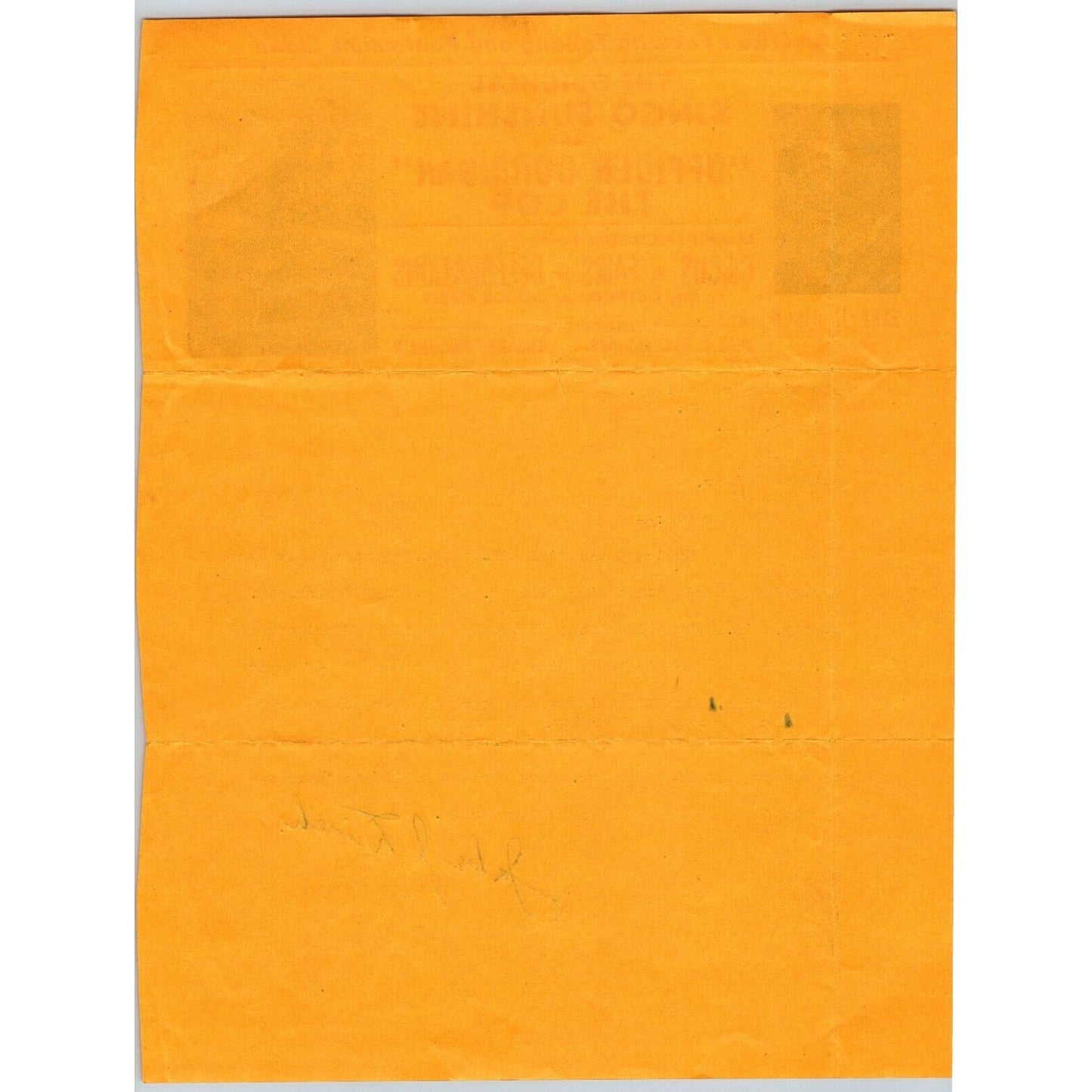 Jake J. Disch Bingo Sunshine Circus Letterhead Stationary c1948 Signed Scarce