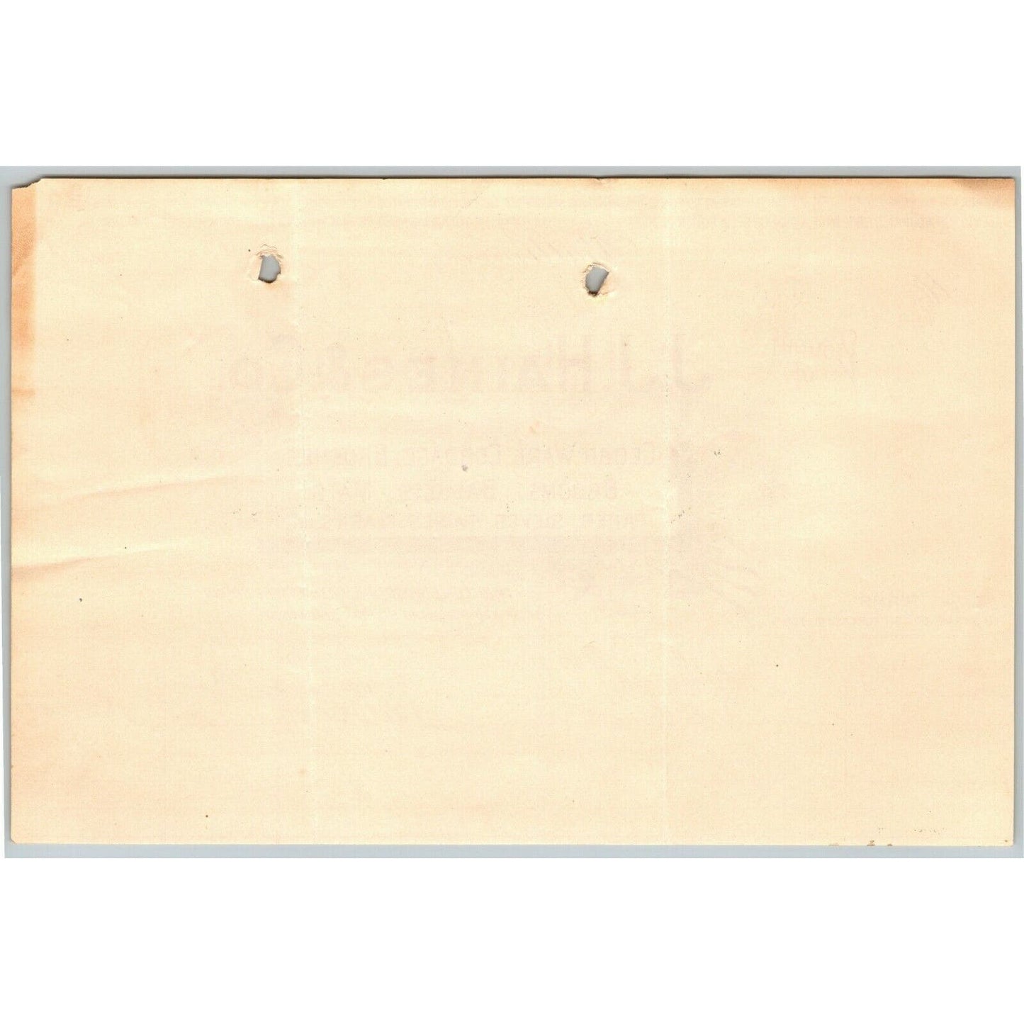 1896 Letterhead Billhead J.J. Haines Baskets Mats Baltimore Ephraim Baker*