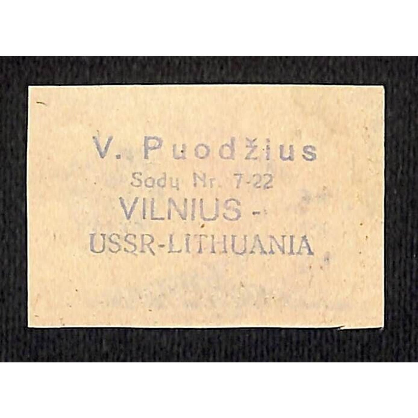 Vintage Matchbox Label Czech Bank Houses Tree c1950's-60's