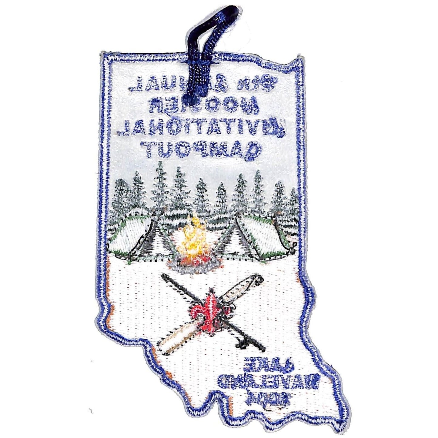 BSA Patch 6th Annual Hoosier Invitational Campout Lake Waveland 2004 Boy Scouts