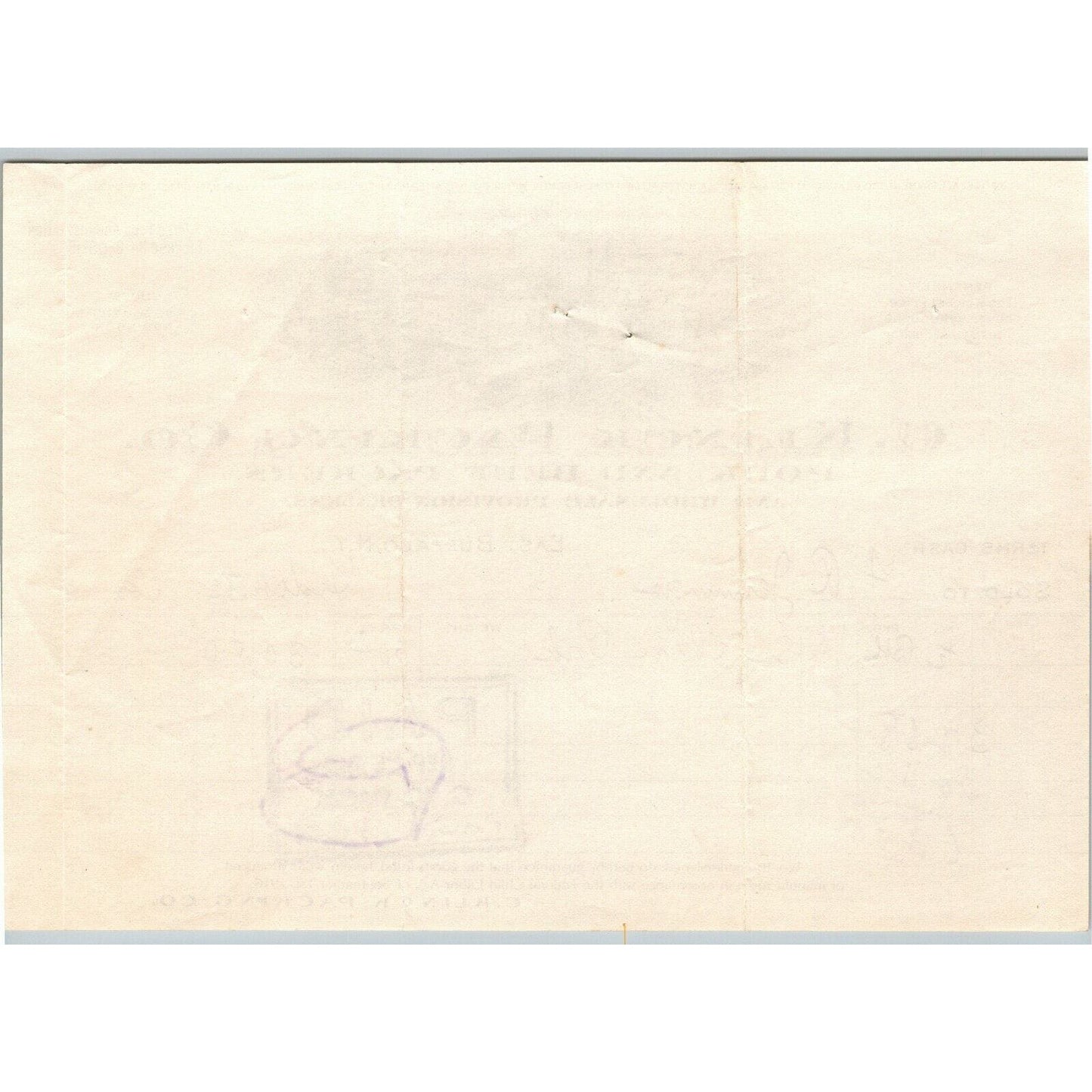 C. Klinck Packing Co. 1919 Letterhead - East Buffalo, NY Pork Beef Provisions