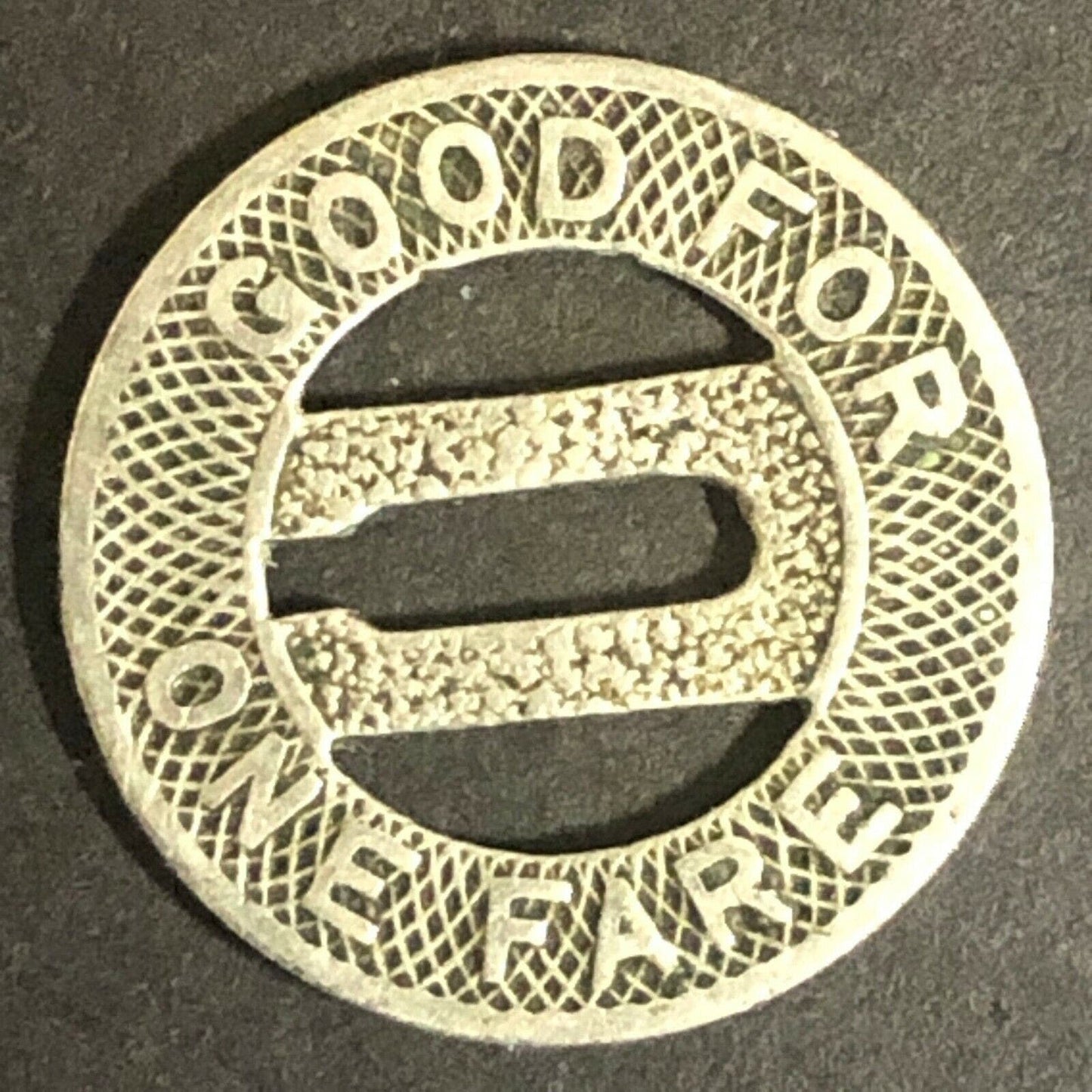 c1920-40's 16mm "Connecticut Company" G/F One Fare - Brass Transit Token (1610)