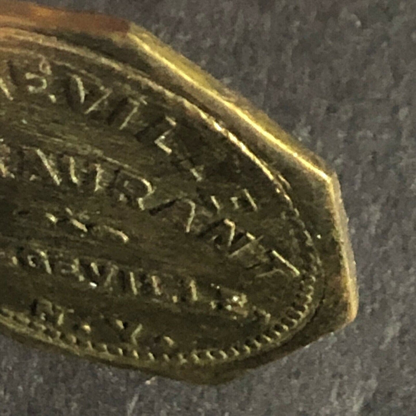 Dolgeville Restaurant NY Brass Token G/F 25c In Trade 22.3mm Octagon Scarce