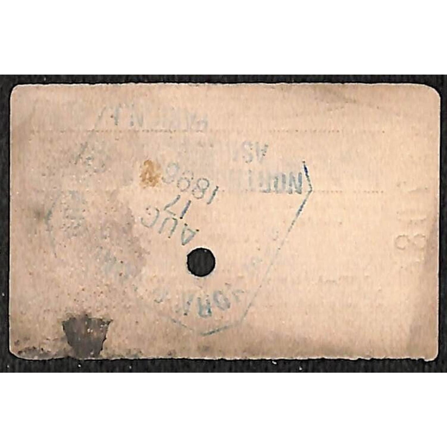 New York & Long Branch Railroad 1896 Ticket North Asbury Park AC Highlands #7084
