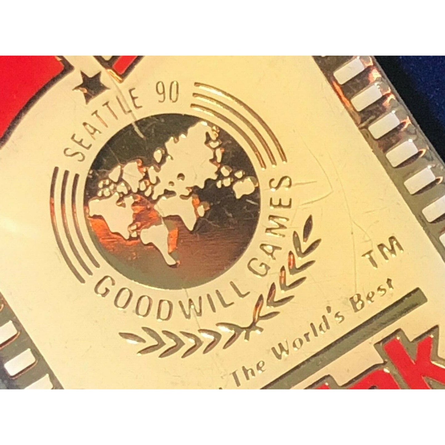 1990 Kodak Lapel Hat Pin - Seattle Goodwill Games Russian US Globe