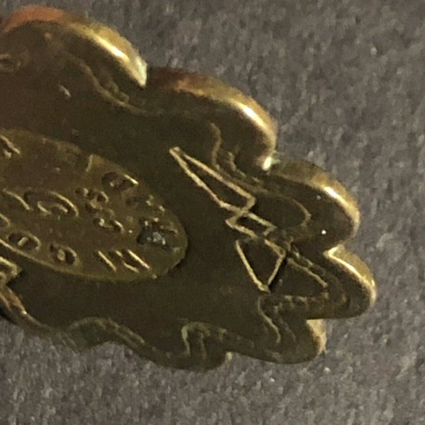 E.L.M. (E.L. McGarity Saloon San Francisco ?) G/F 5c Scalloped Brass Token 25mm