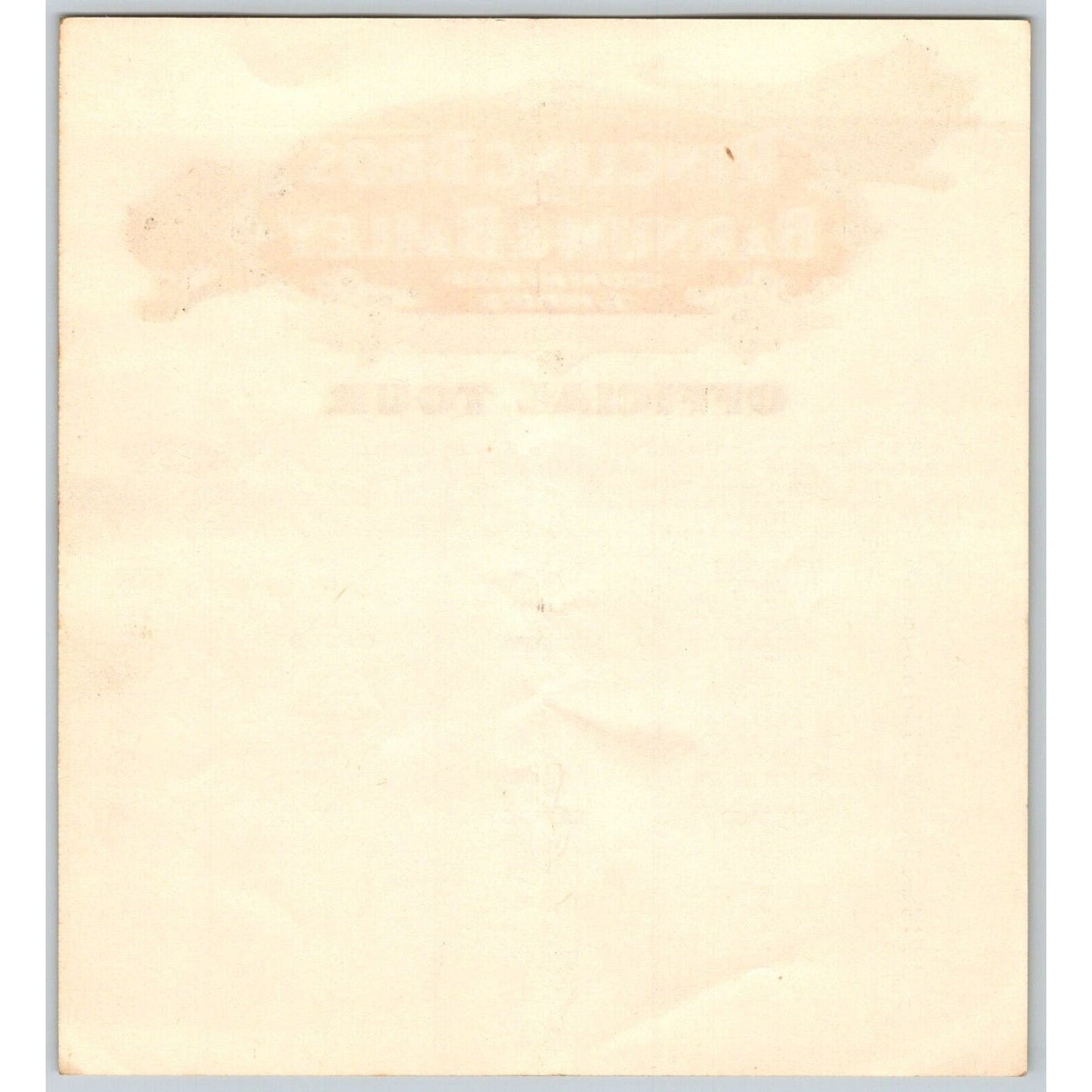 1950 Ringling Bros Barnum Bailey Circus Route Card Toronto Detroit Lansing