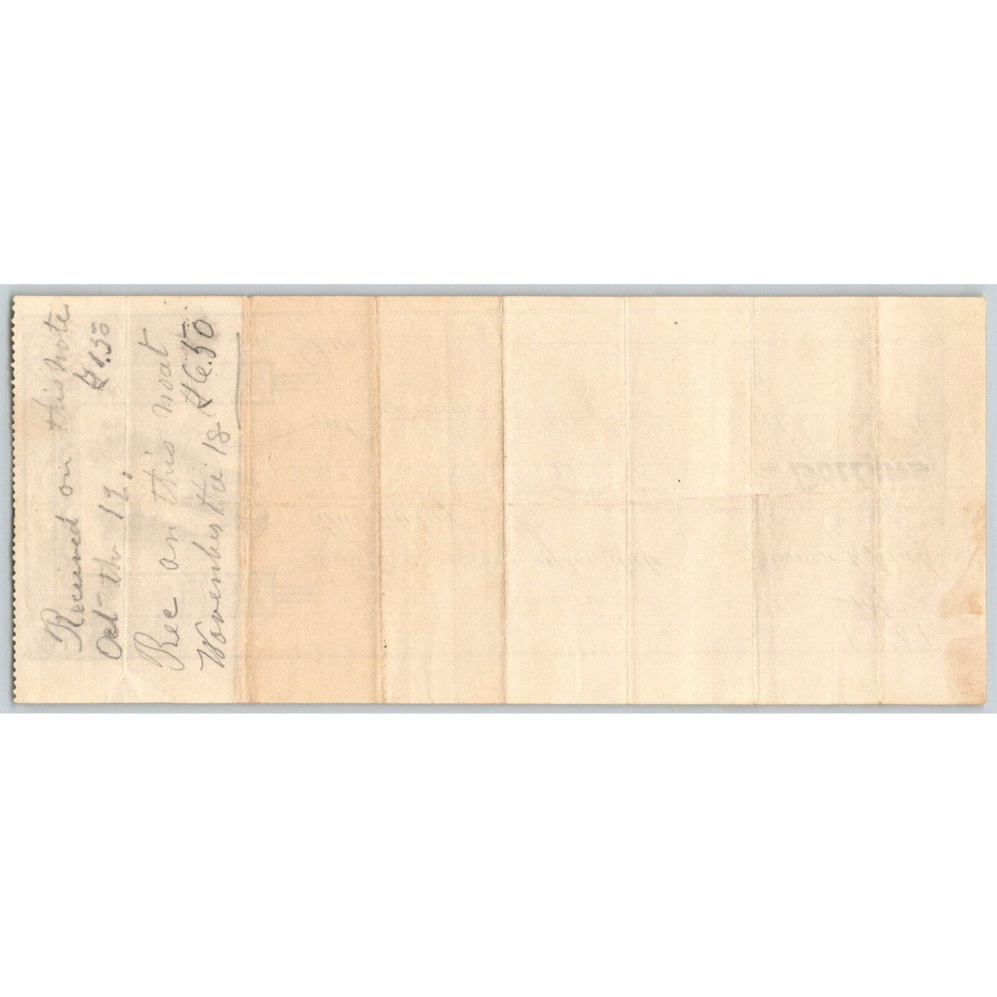 Jennings, Oklahoma Territorial 1901 $34.45 Promissory Note - Scarce Eagle Head