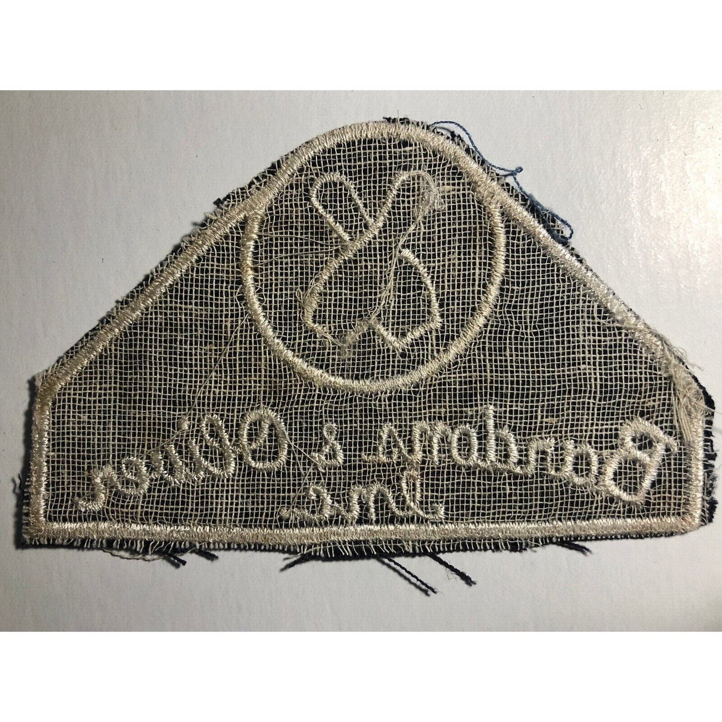 Bardons & Oliver (Lathes / Bowling) Vintage Embr. Patch VGC c1950's-60's