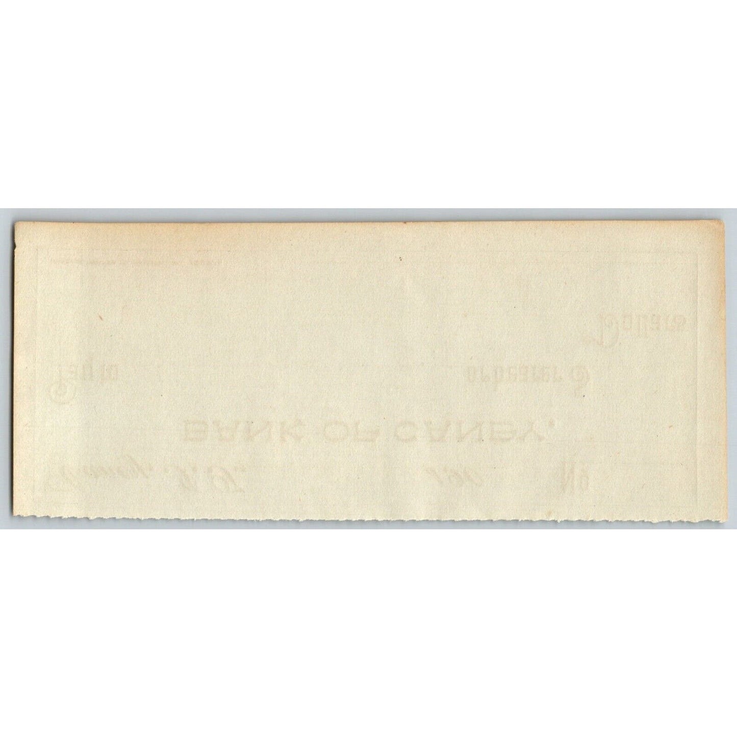Canry, OK Indian Territory c1900-07 "Bank of Caney" Unused Check - Scarce