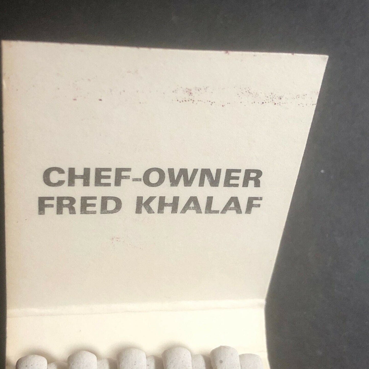 1970's-80's Full Decorative Matchbook - Chatillon Restaurant San Ramon, CA