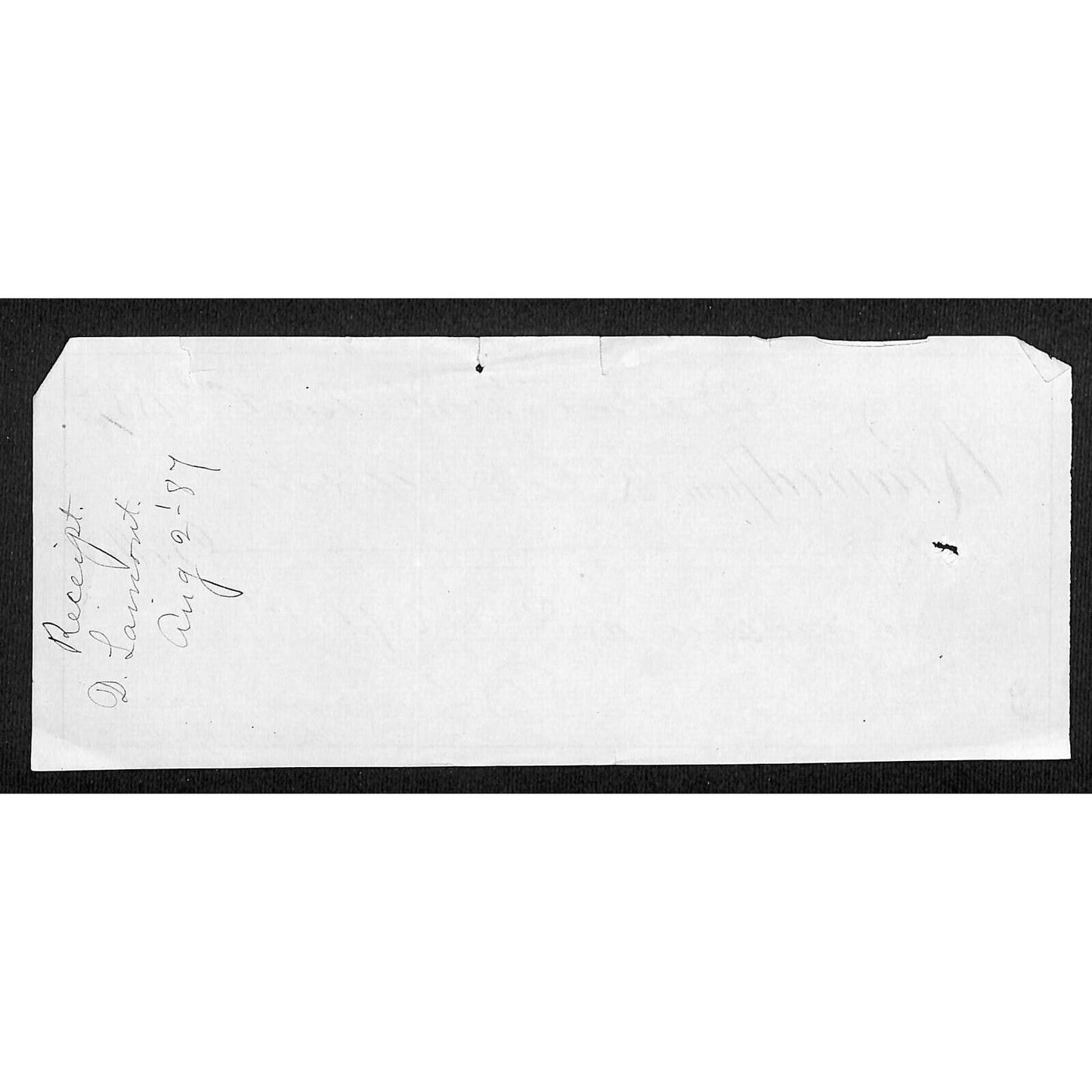 Dillon Montana R.C. Halliday 1887 $60 Payment Receipt