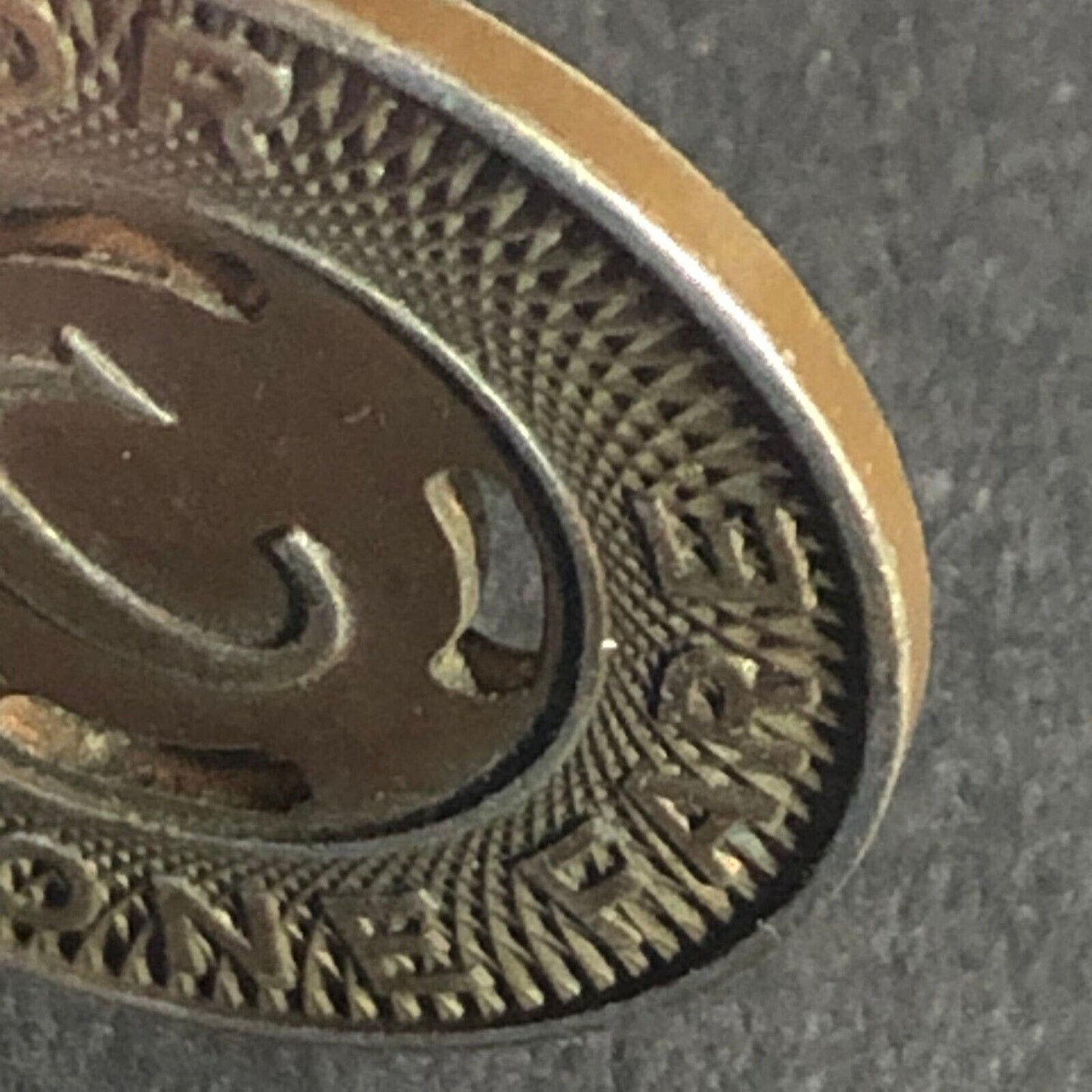 Canton City Lines Inc. "C" G/F One Fare Brass Transit Token - 22.76mm