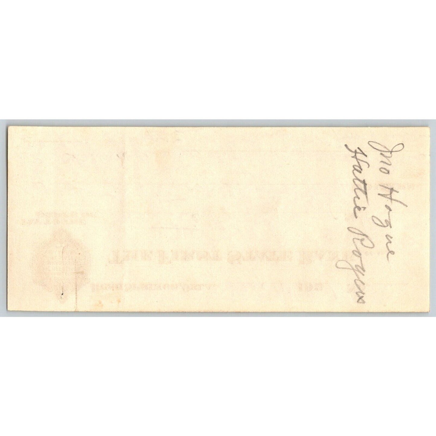 Rush Springs, Oklahoma 1921 $13.50 Bank Check - for Coal from ?? Lumber Yard