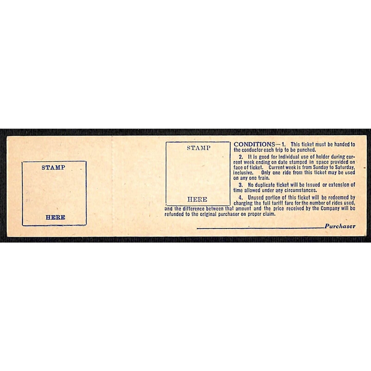 Chicago Aurora and Elgin Railway (1902-57) 10 Ride Ticket Prince Crossing