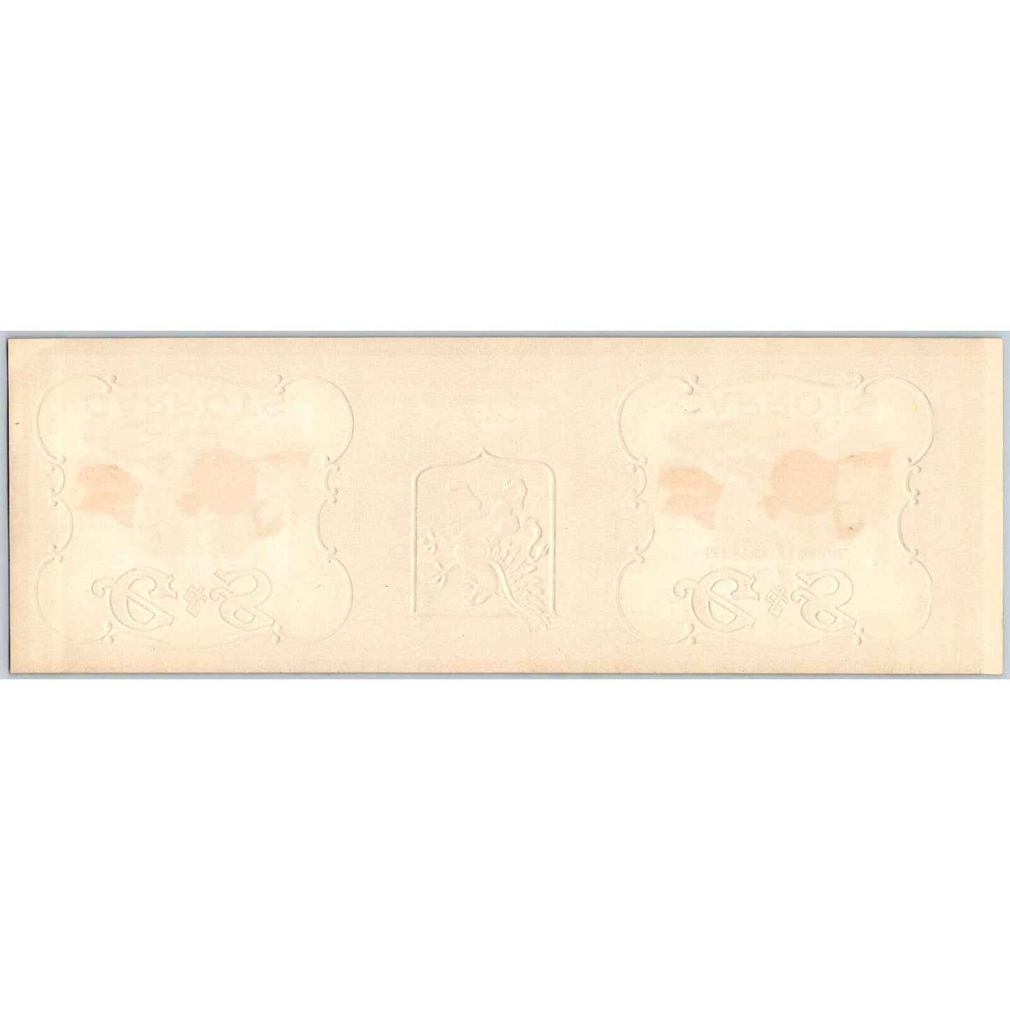 G & S Carrots w/ Gilt Griffon Paper Can Label Embossed c1920's-30's Scarce