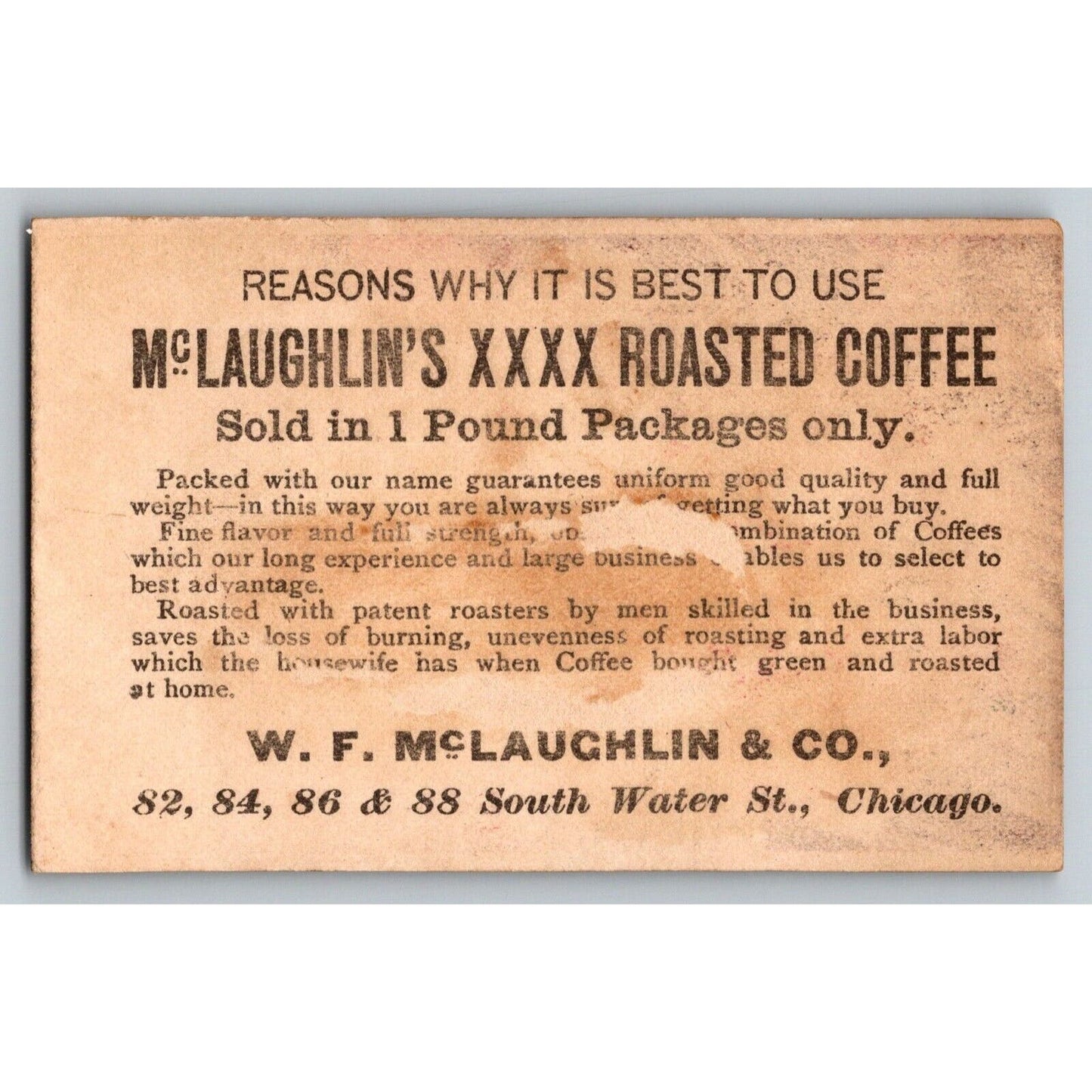 Child Reaches for Mother Cup - Victorian Trade Card McLaughlin's Roasted Coffee
