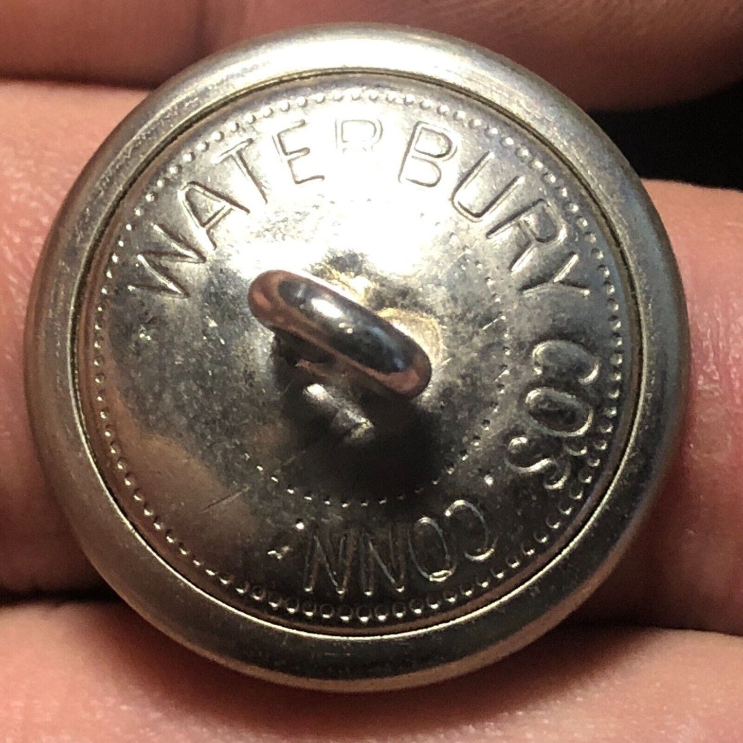 Seaboard Railroad Uniform Button Silvertone 3/4" Flat Waterbury