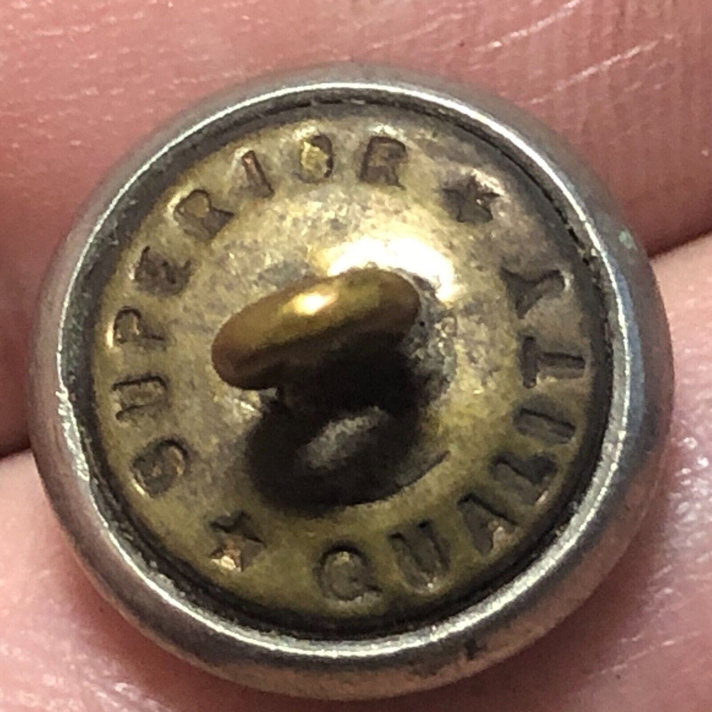 Missouri Pacific Railroad Brass Uniform Button 1/2" Convex Superior Quality