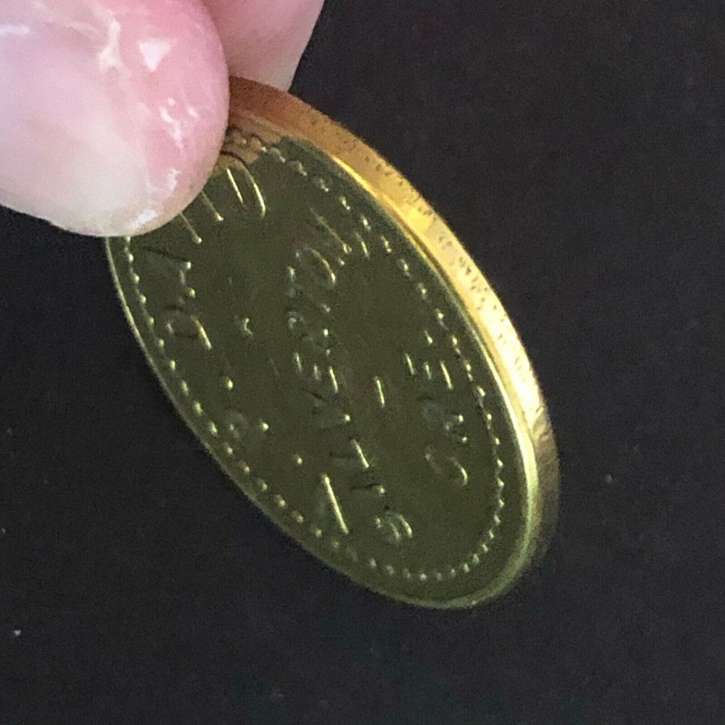 c1940's 22.3mm V. P. David (Amusement) Silverton, ORE Brass Token - Fauver Coll.