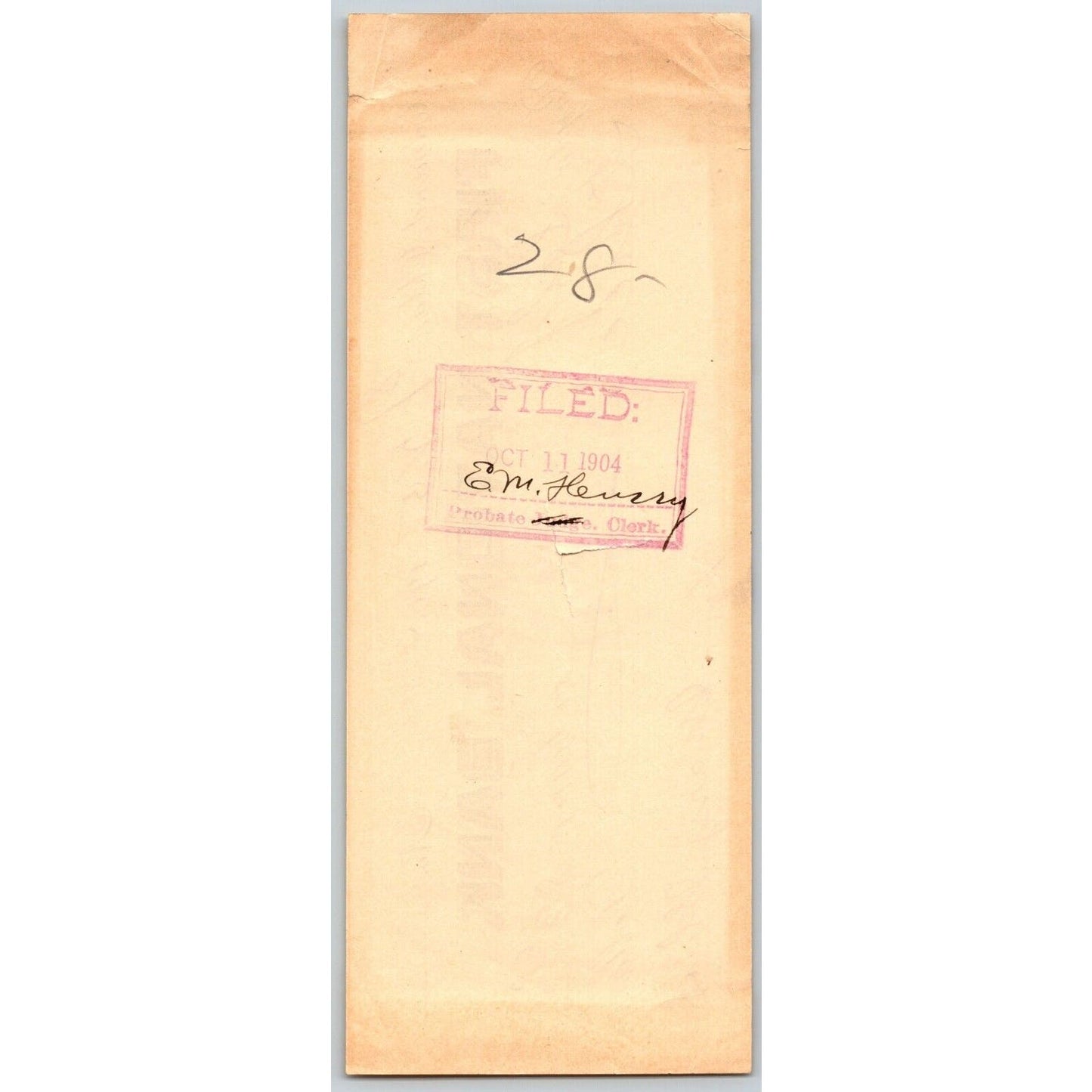 Edmond, OK 1904 Territorial Oklahoma FNB Check - Scarce