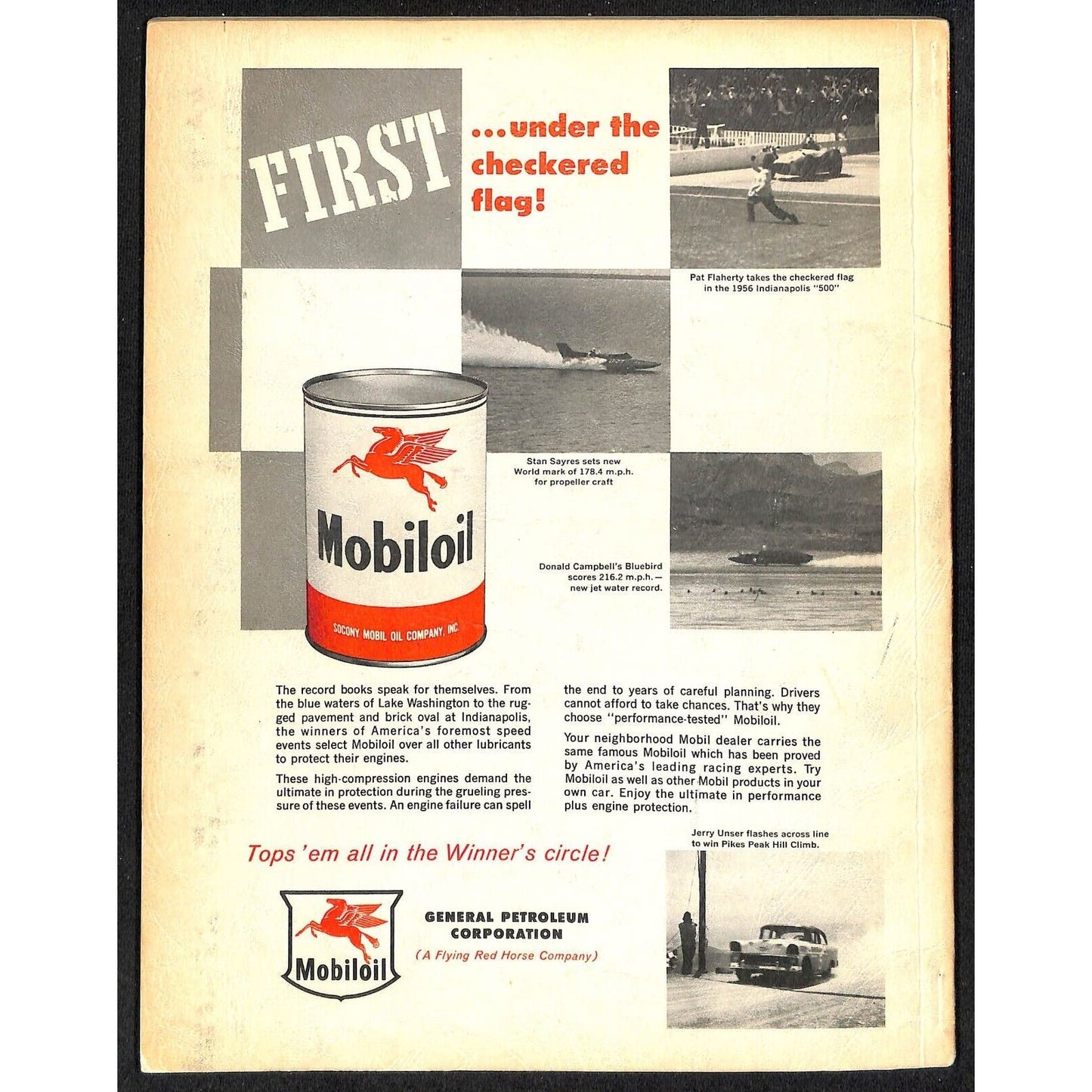 1956 Indy 500 Floyd Clymer's Indianapolis Yearbook IMS 112pp - VGC