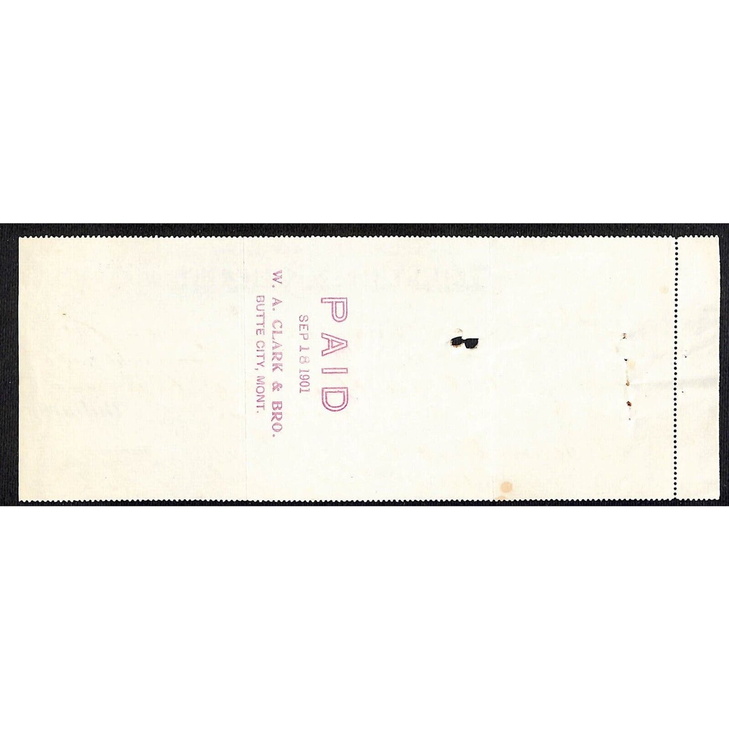 Glasner & Barzen (Liquor) Kansas City, MO Bank Check 1901 Scarce