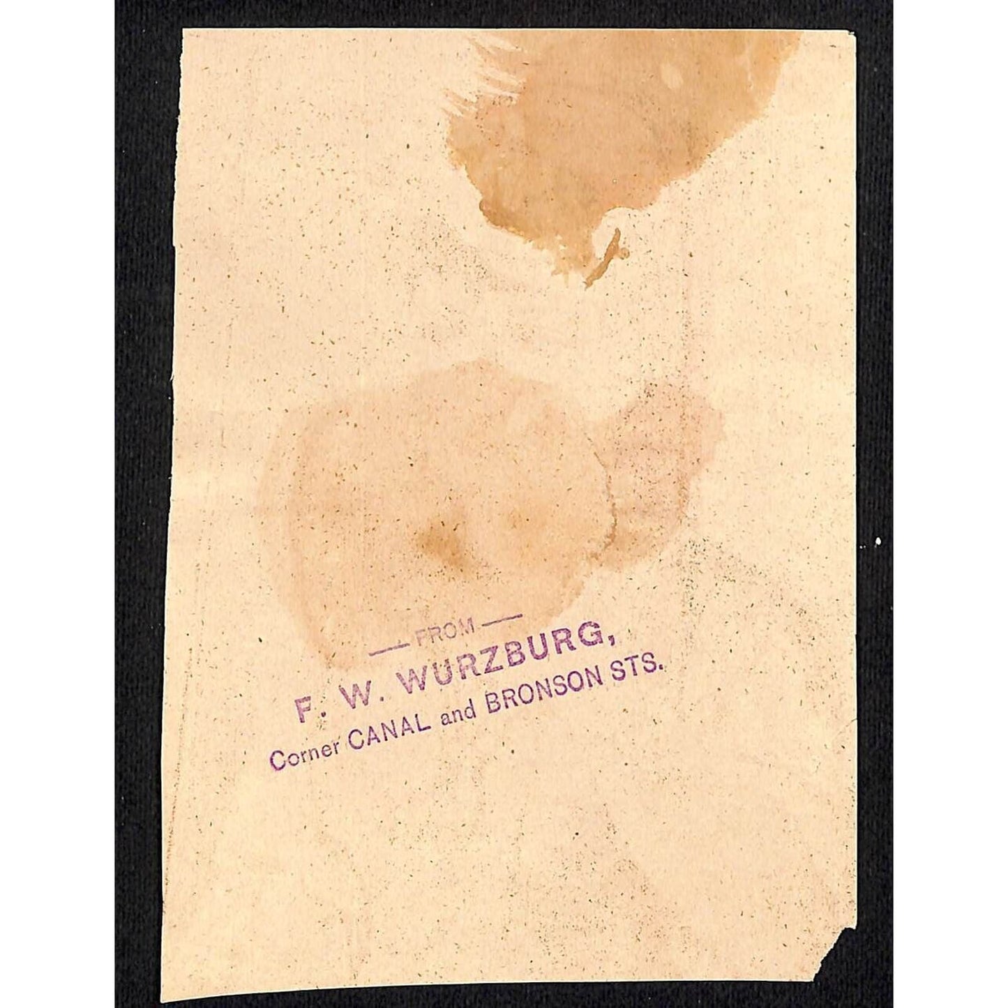 F.W. Wurzburg (Dept. Store Grand Rapids, MI) Victorian Trade Card Woman w/ Gun