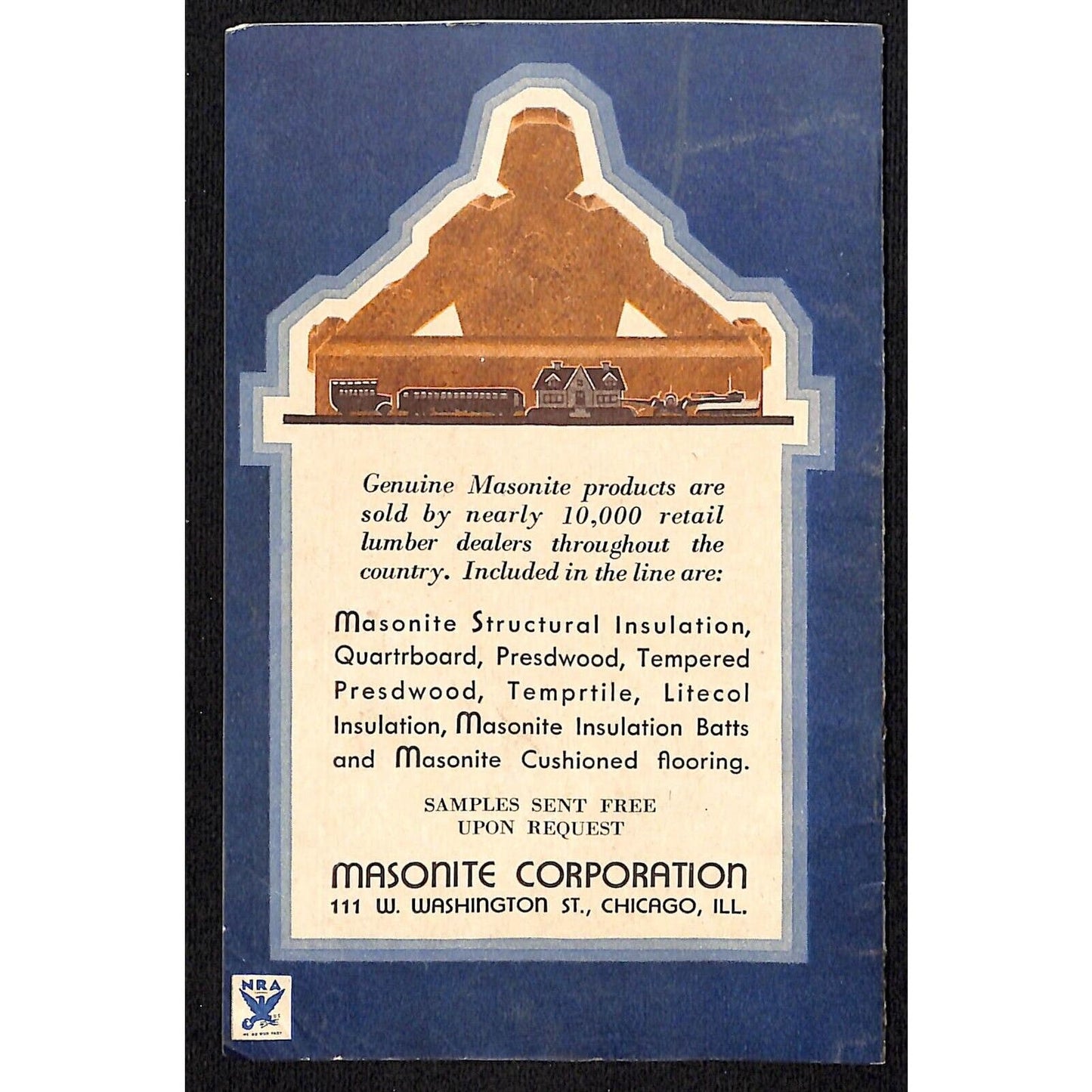 Masonite Home Insulation Boards Booklet 1934 Chicago World's Fair - VGC