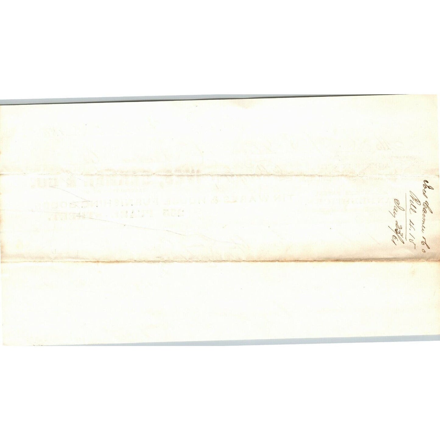 Ives, Carmer & Co. NY to Glover, Warner & Clarke Sandy Hook Letterhead 1861