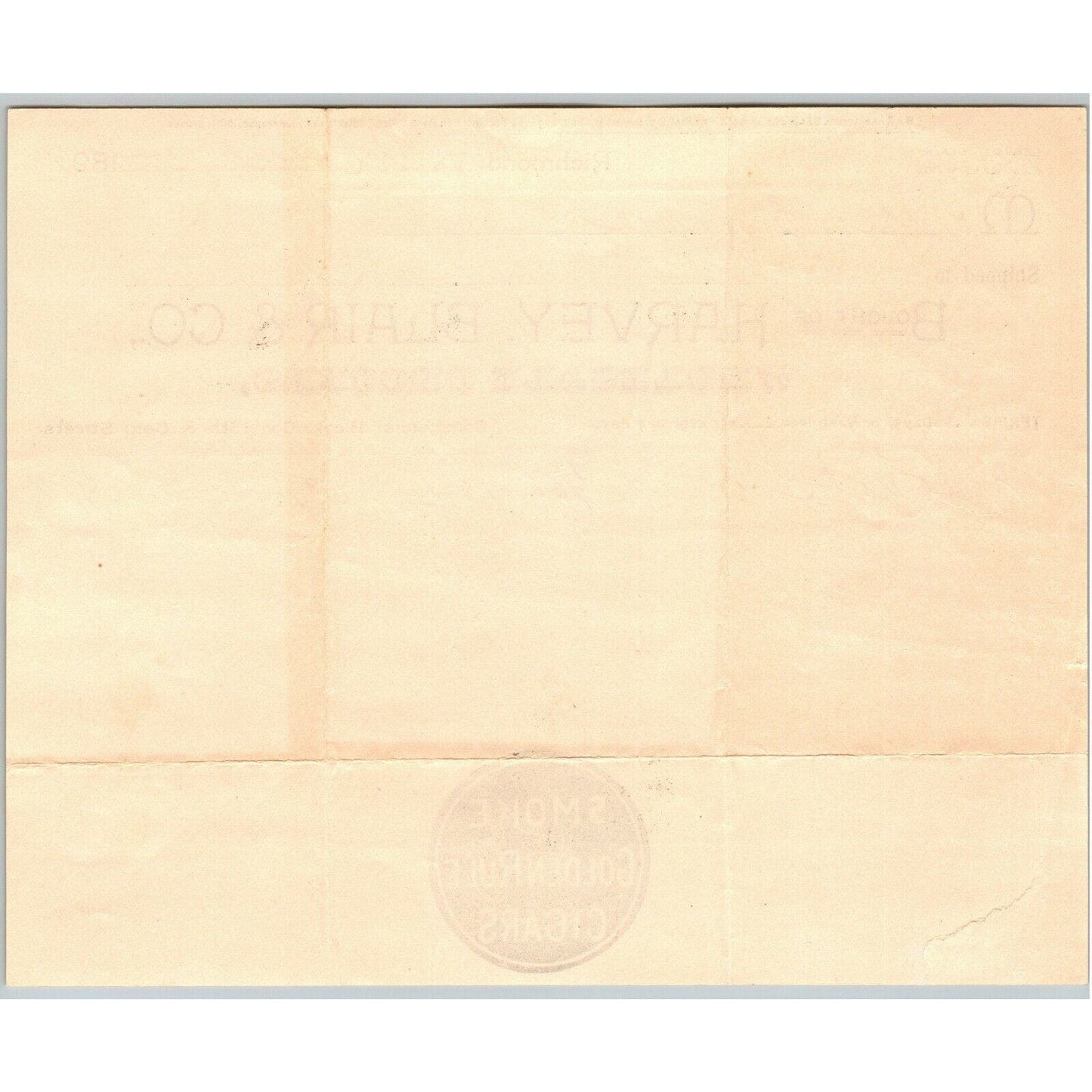 Harvey, Blair & Co. Wholesale Grocers Richmond, VA Letterhead Geo. E. Wear 1899