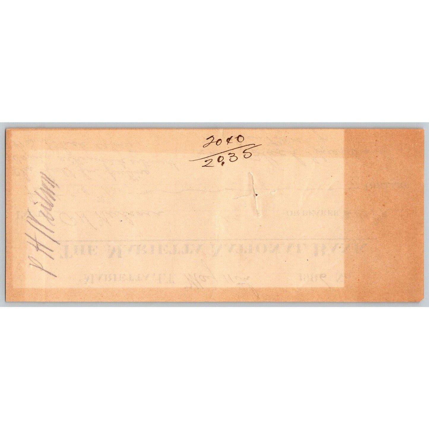 Marietta, Oklahoma 1906 Indian Territory National Bank Check -Scarce