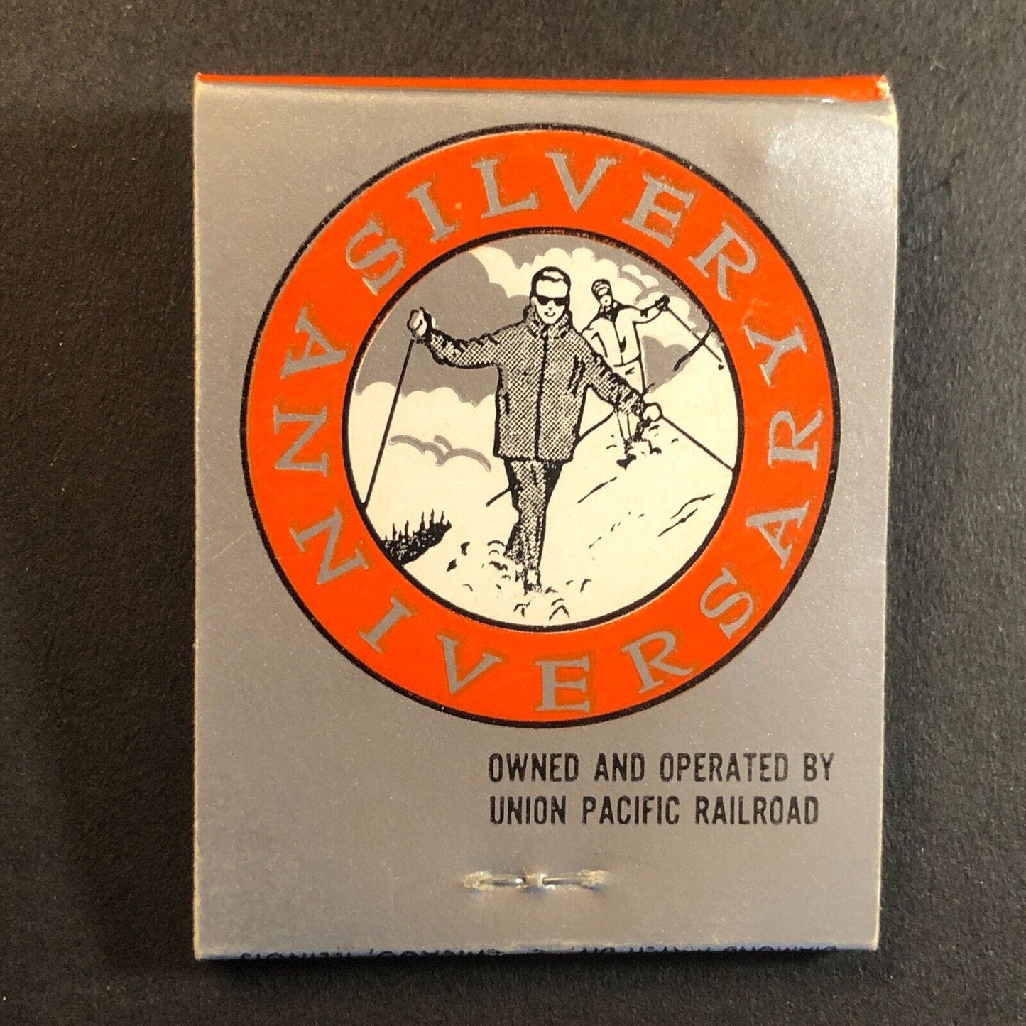 Sun Valley Idaho Union Pacific RR Mostly Full (-1) Matchbook 25th Anniv. c1961