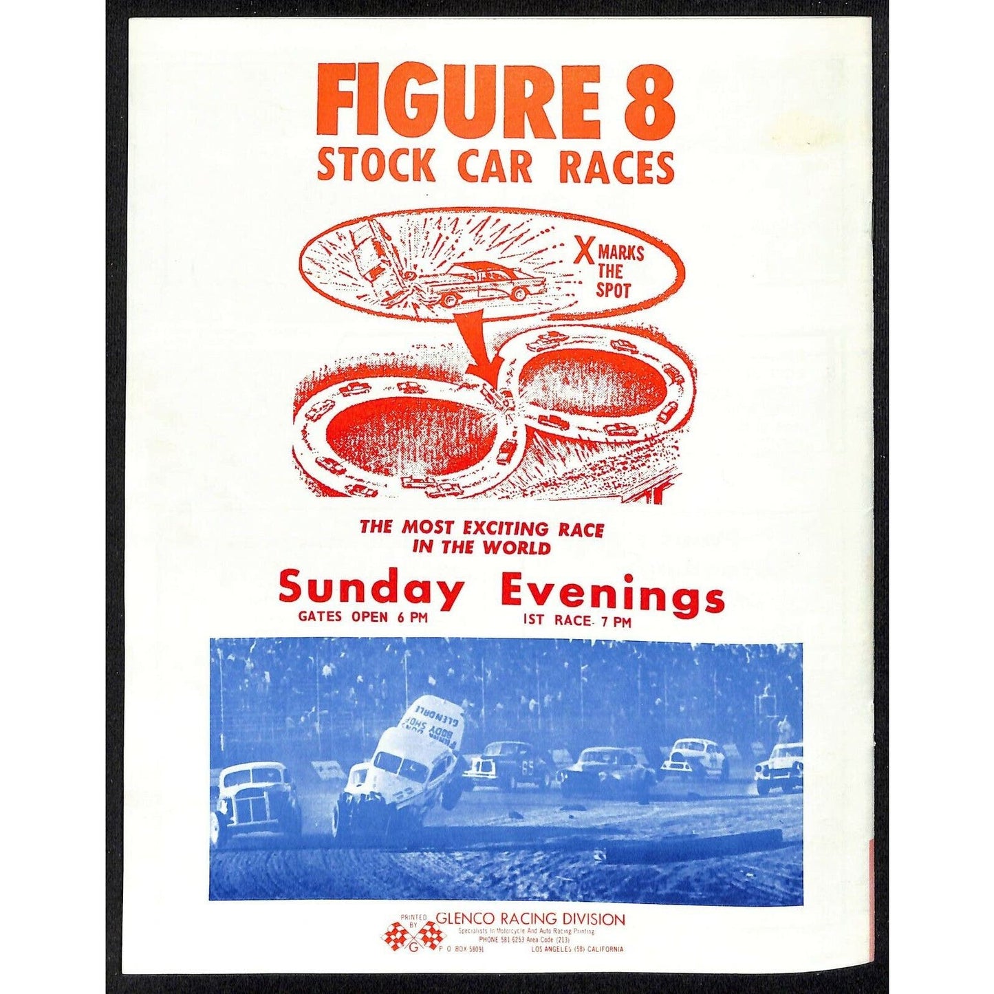 Scarce May 30 1966 CRA "Salute To Indianapolis" Auto Racing Program Ascot Park
