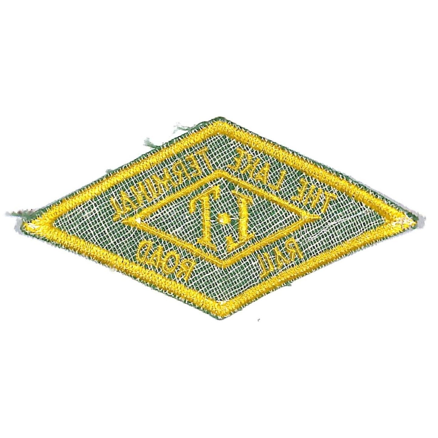 Lake Terminal Railroad Embroidered Cloth Patch NOS c1960's-70's 2" x 3 3/4"