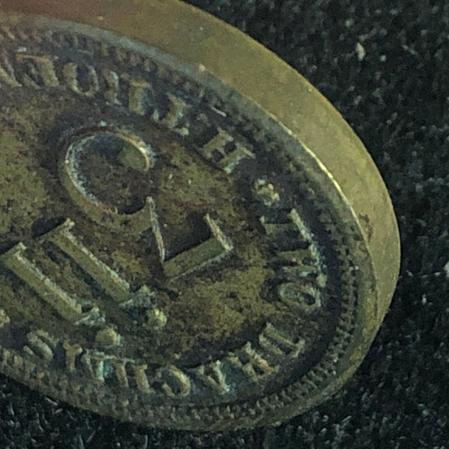 Two Drachms 3ii H. Troemner, Phila. Apothecary Weight Token - 22mm x 2.5mm