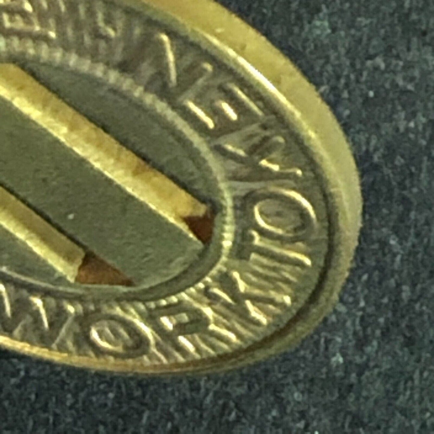 L. & C. C. M. T. Co (Beaver Meadows PA) Brass "One Fare Work Token" Scarce 16mm