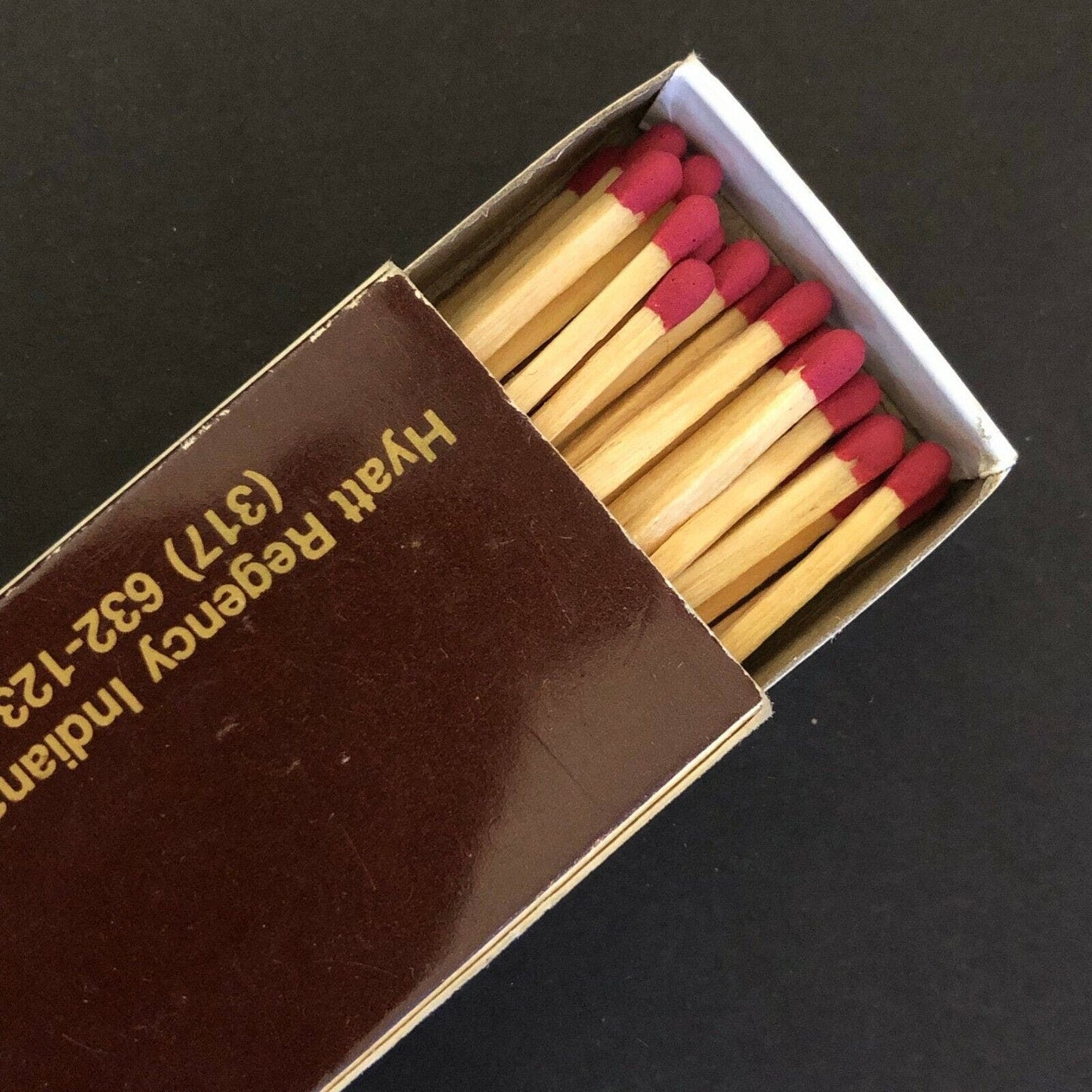 c1980-90 's Wooden Matchbox Matchbook Harrison's - Hyatt Regency Indianapolis
