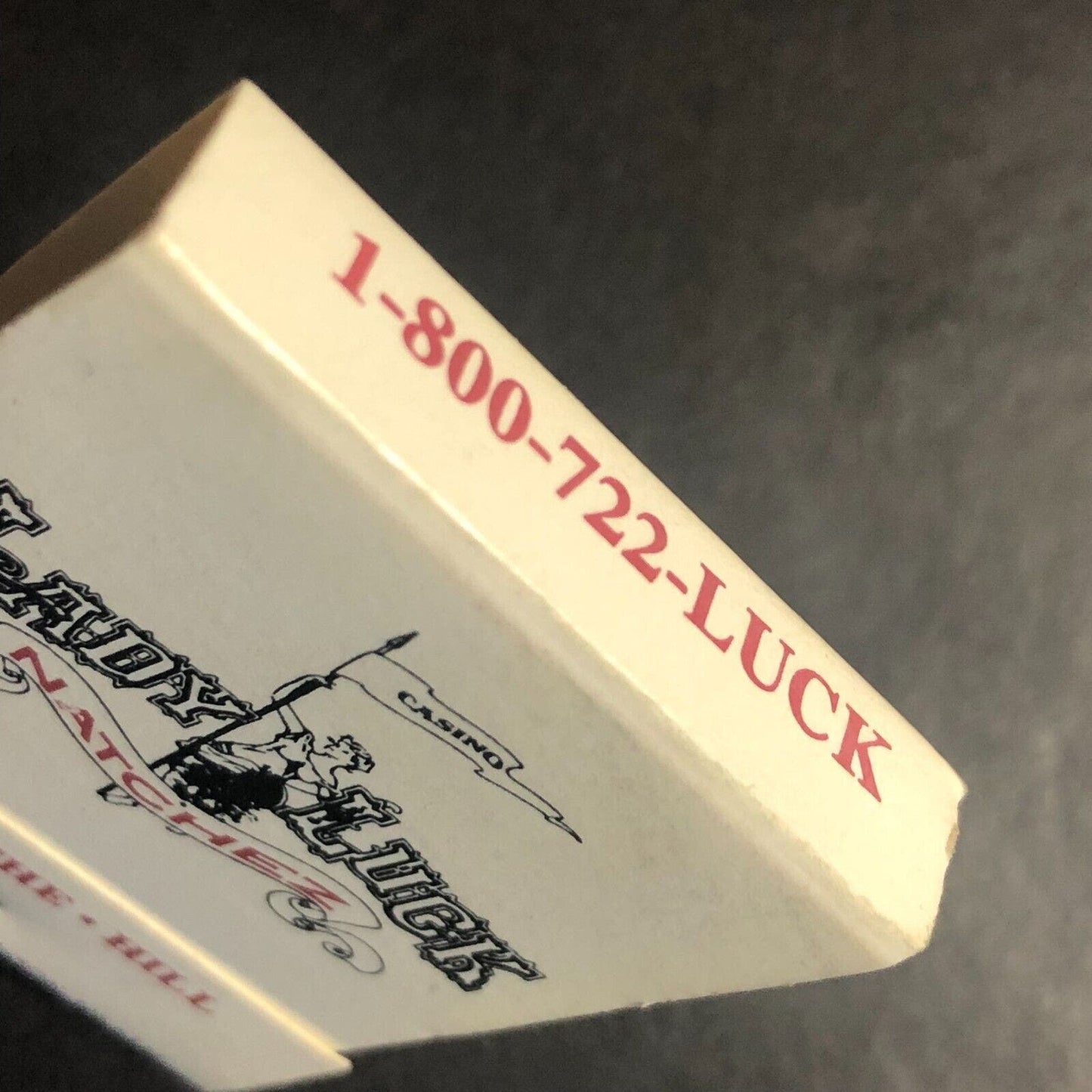 Natchez, MS Lady Luck Casino Full Matchbook c1993-99