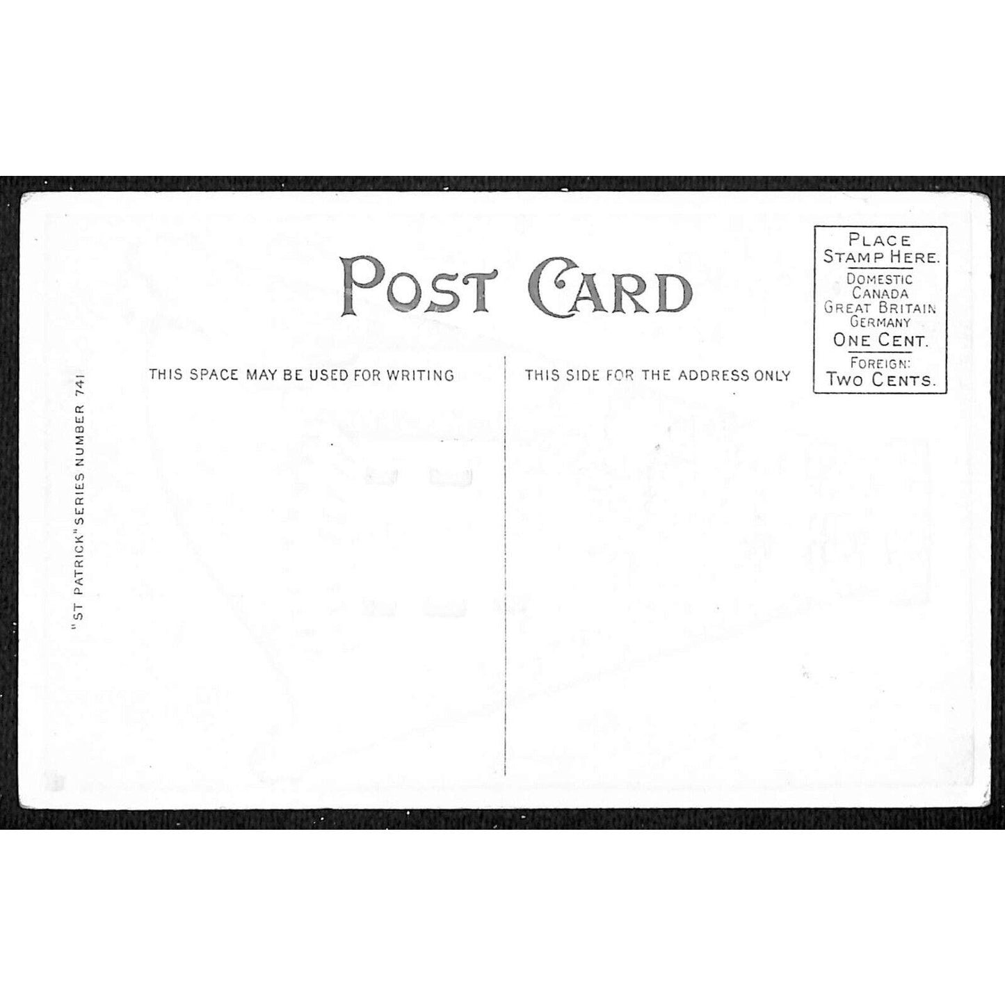 St. Patrick's Day Postcard Blarney Castle County Cork Gilt Emb. NP c1910-15