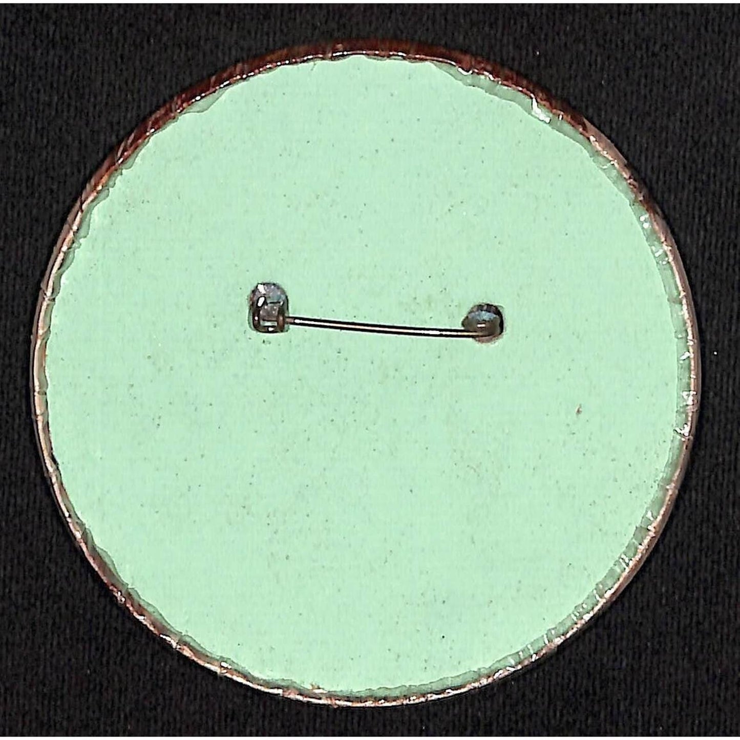 Mystery Steel 3 1/4" Pinback Button c1970's - Theatre TV Movie Cast?