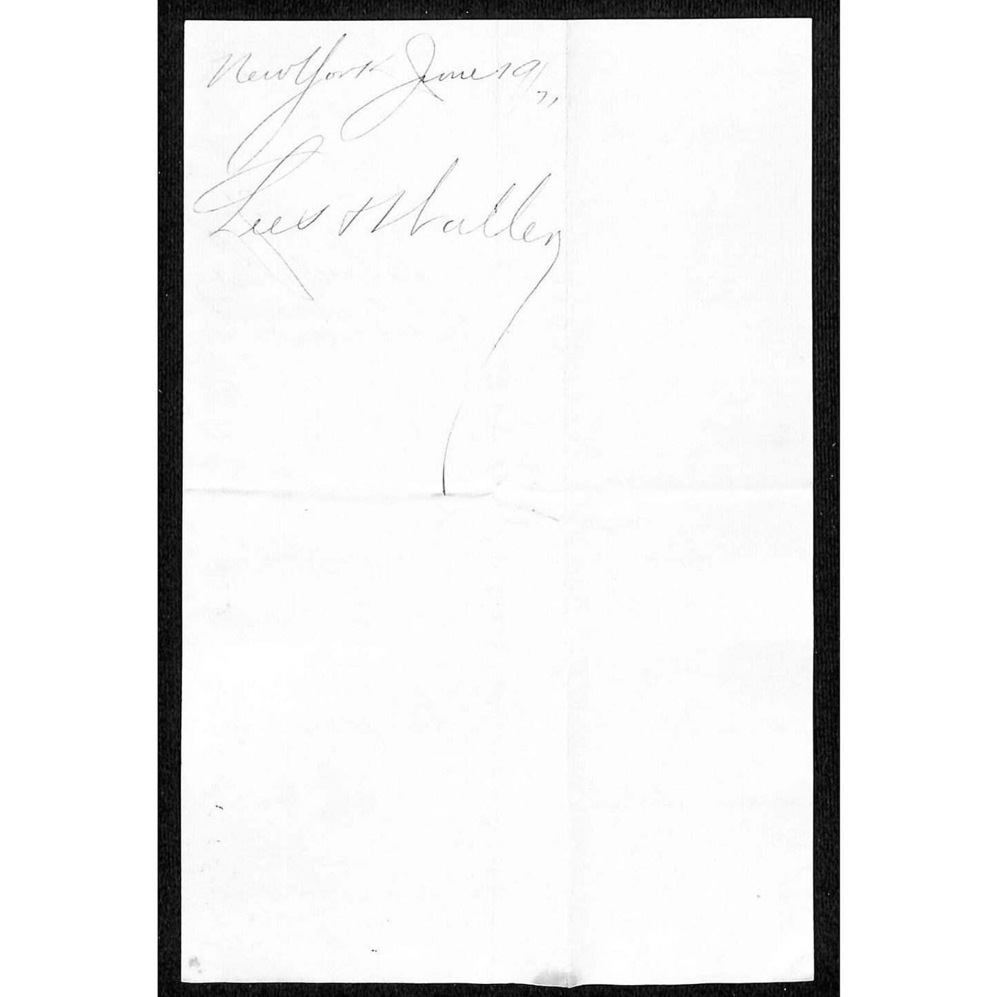 Bank of California San Francisco 1871 Helena, MT / New York Document $3,000 Coin