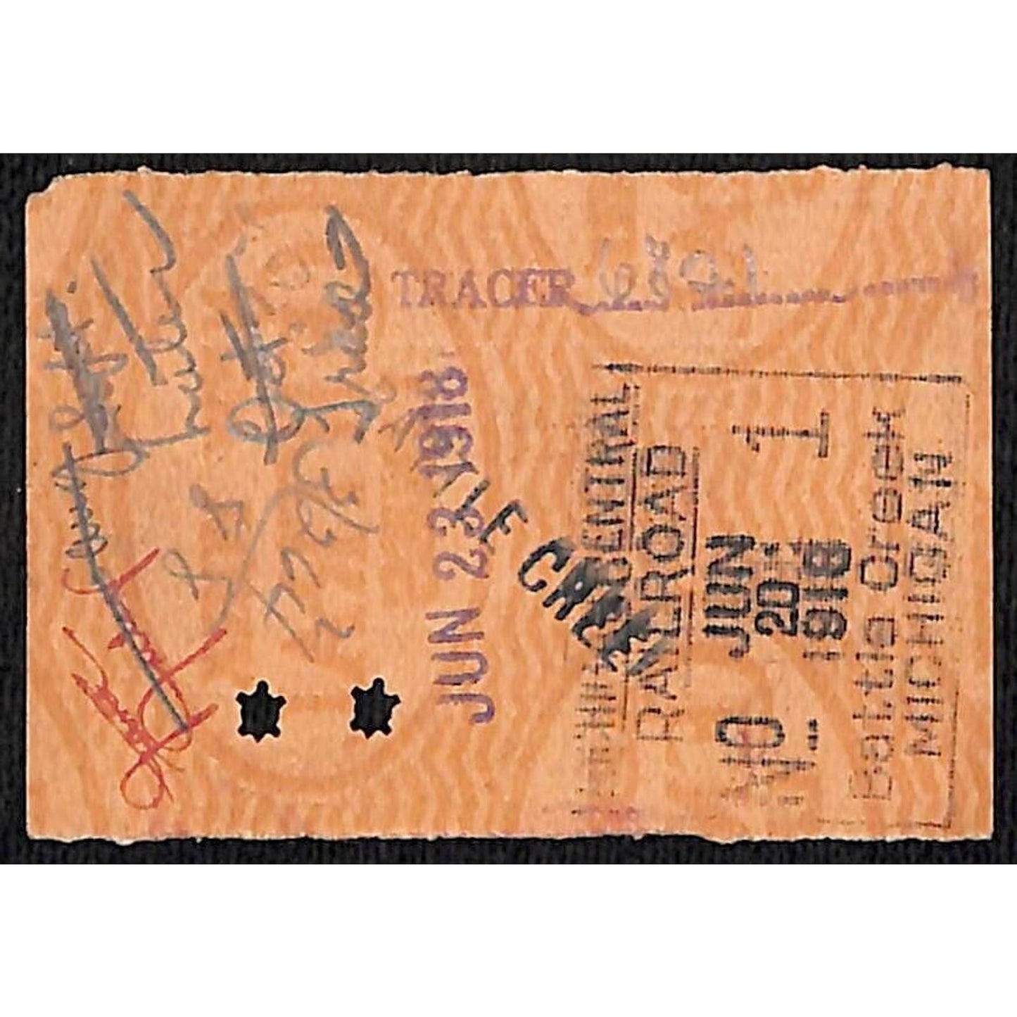 Michigan Central Railroad Ticket Chicago / Byron, OH 1918 #84114