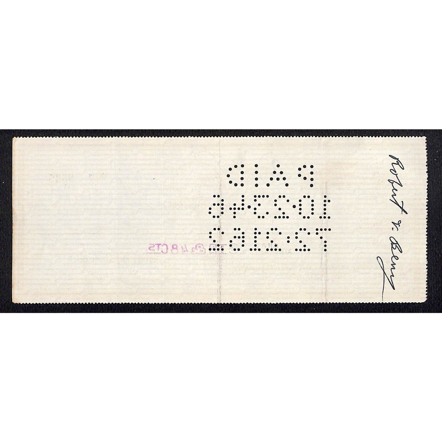 Iowa City, IA "Shaw Aircraft Co." 1946 Bank Check - w/ Flying Prop Plane Art